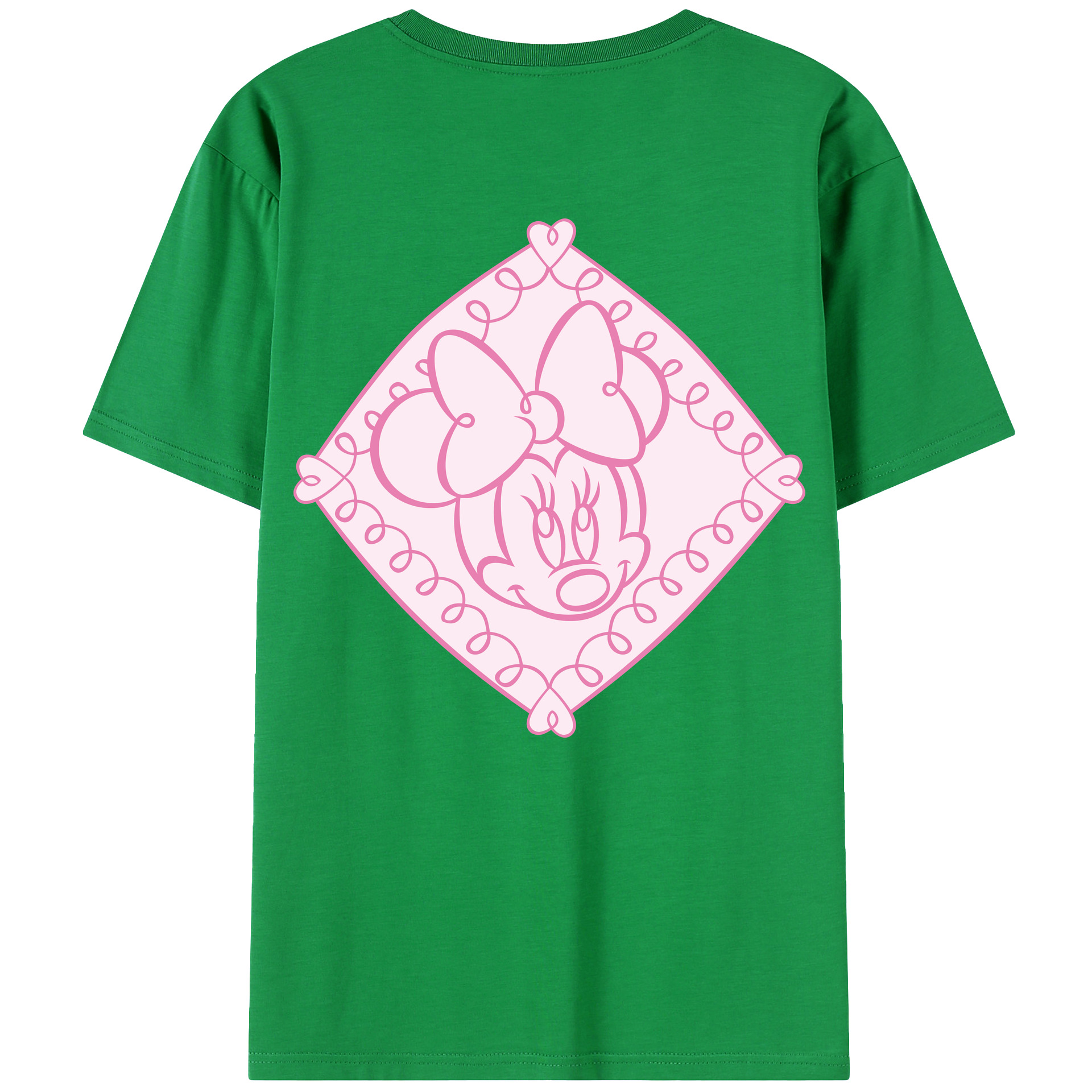 （画像用） ミッキーマウス Mickey Mouse レディース半袖Tシャツ(バックプリント)