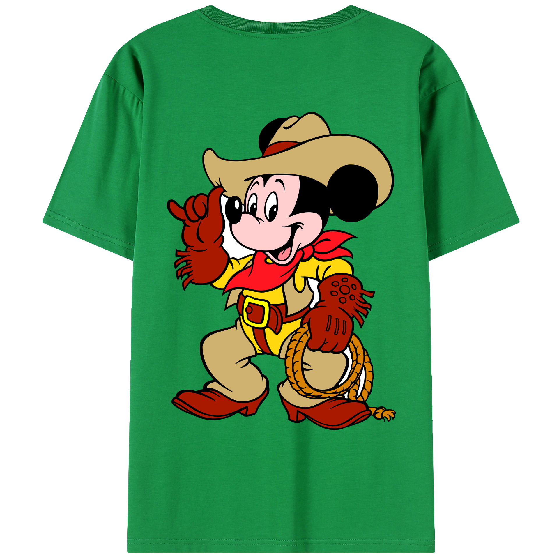 （画像用） ミッキーマウス Mickey Mouse レディース半袖Tシャツ(バックプリント)