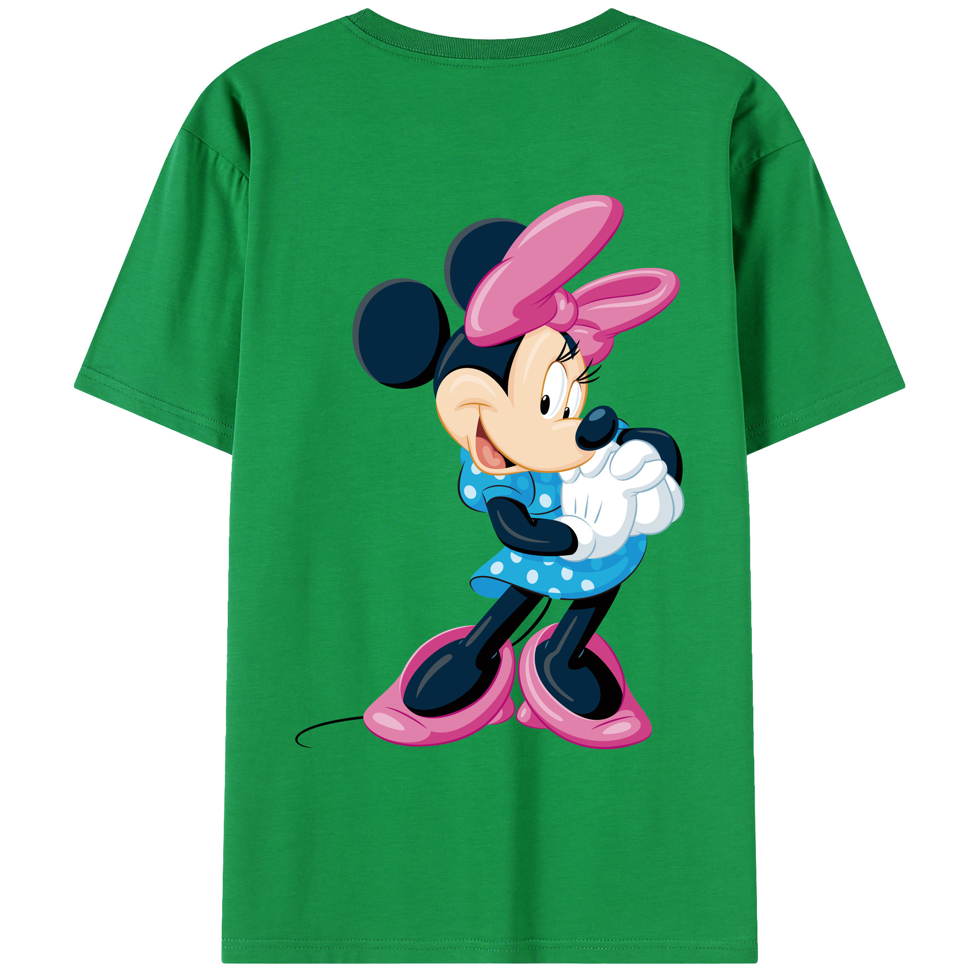 （画像用） ミッキーマウス Mickey Mouse レディース半袖Tシャツ(バックプリント)