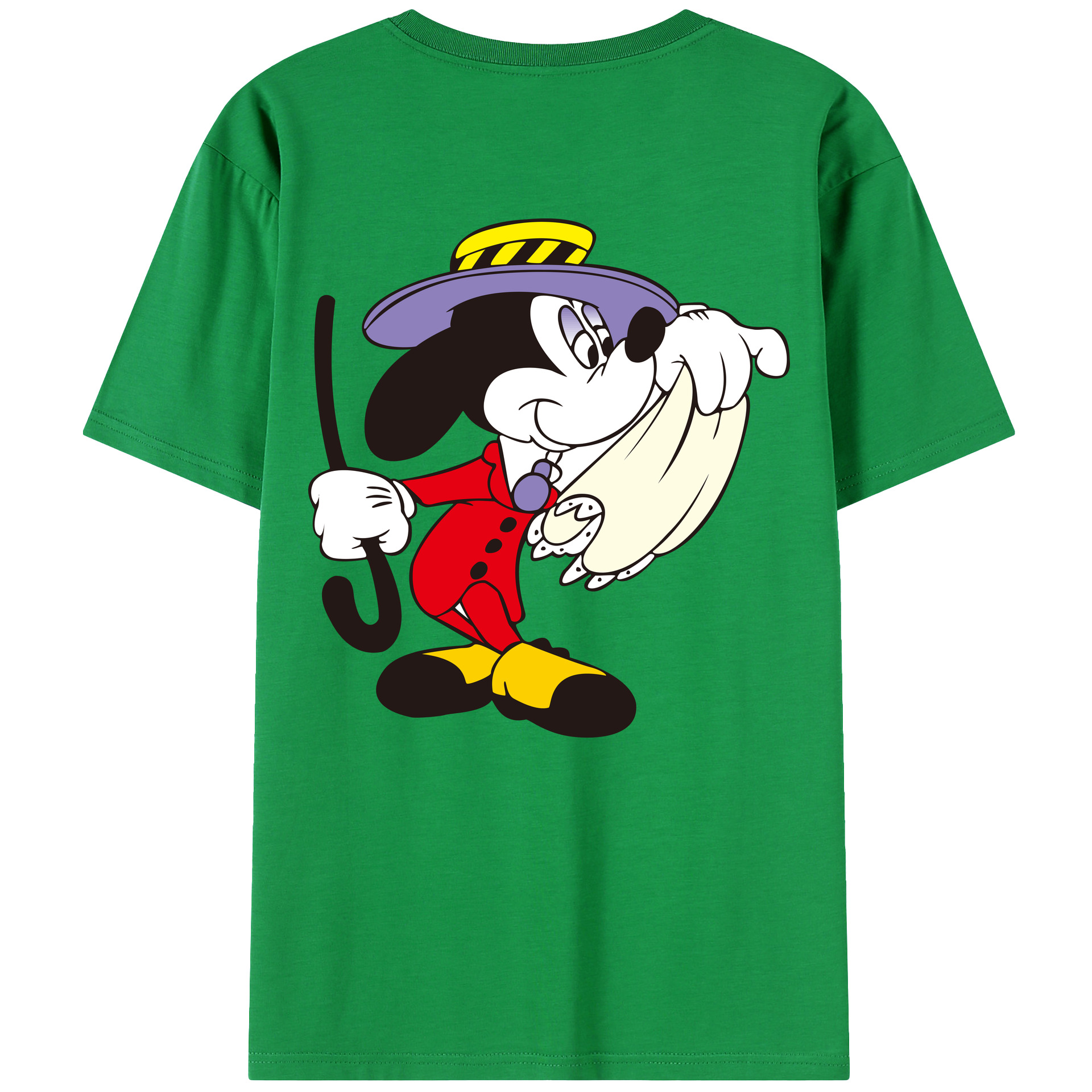 （画像用） ミッキーマウス Mickey Mouse レディース半袖Tシャツ(バックプリント)
