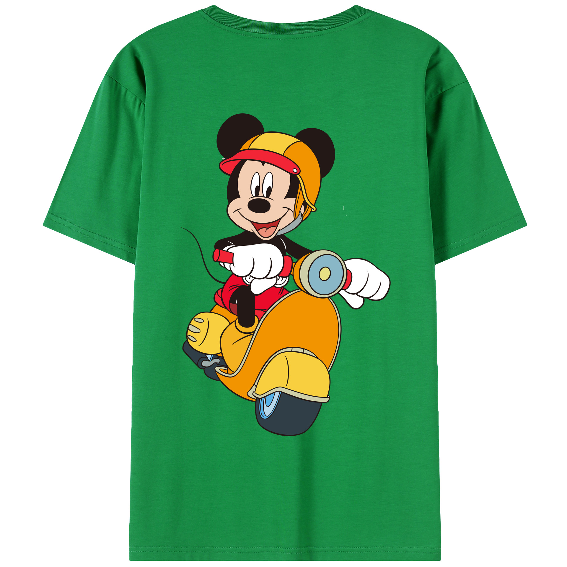 （画像用） ミッキーマウス Mickey Mouse レディース半袖Tシャツ(バックプリント)