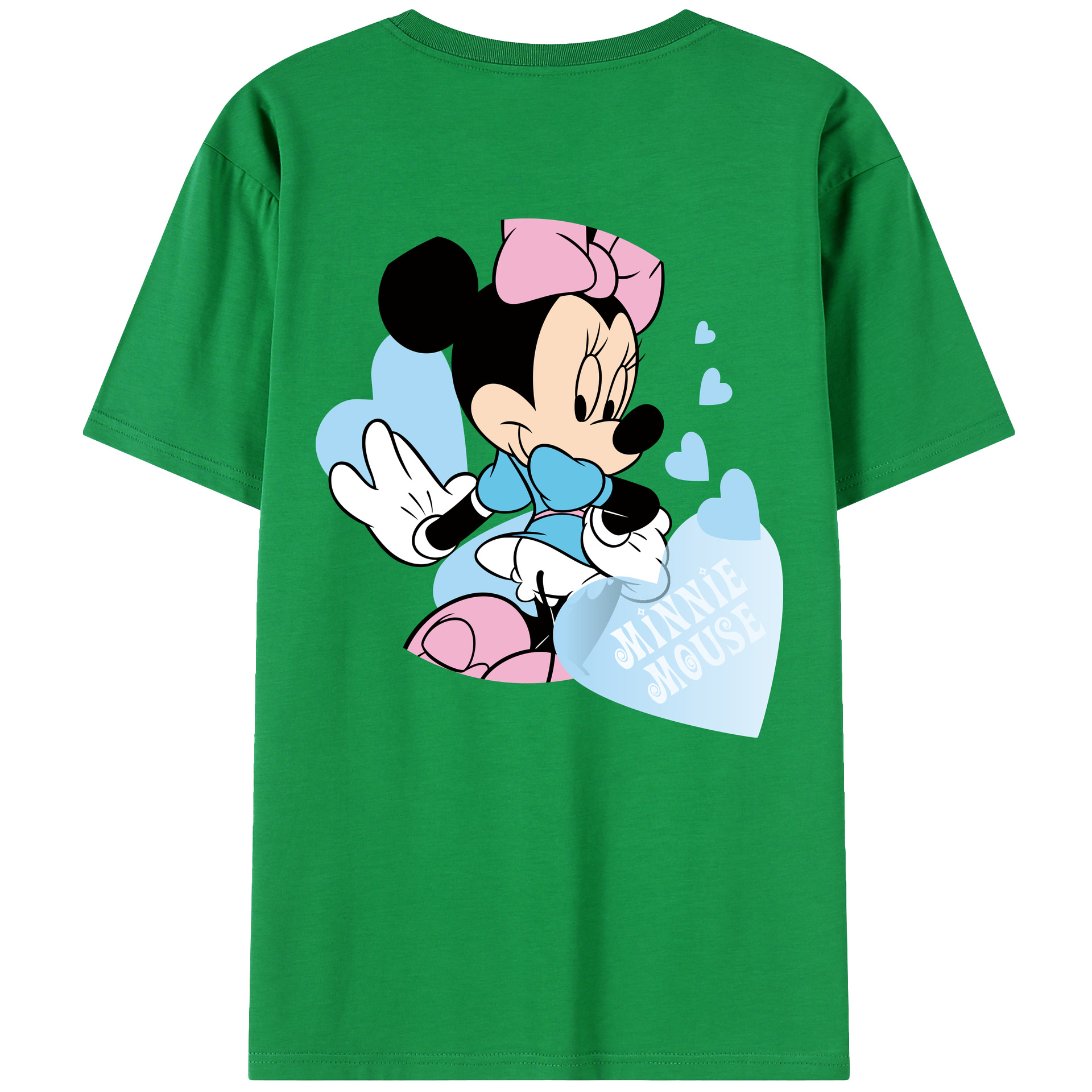 （画像用） ミッキーマウス Mickey Mouse レディース半袖Tシャツ(バックプリント)