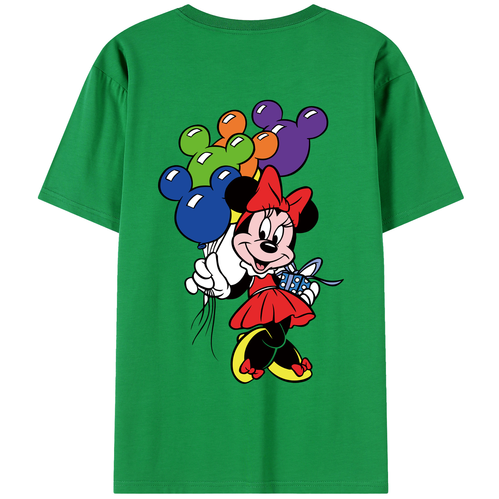 （画像用） ミッキーマウス Mickey Mouse レディース半袖Tシャツ(バックプリント)