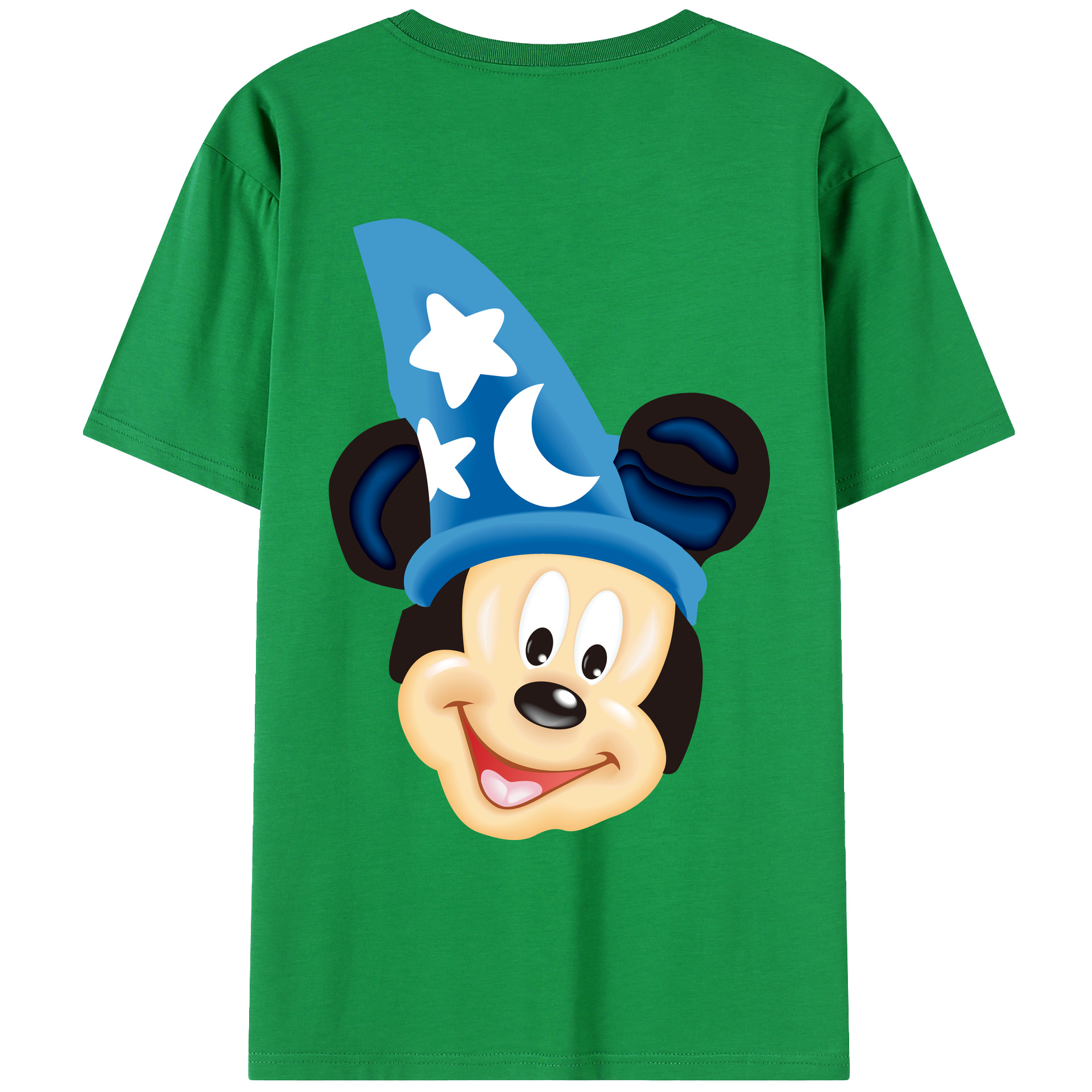 （画像用） ミッキーマウス Mickey Mouse レディース半袖Tシャツ(バックプリント)