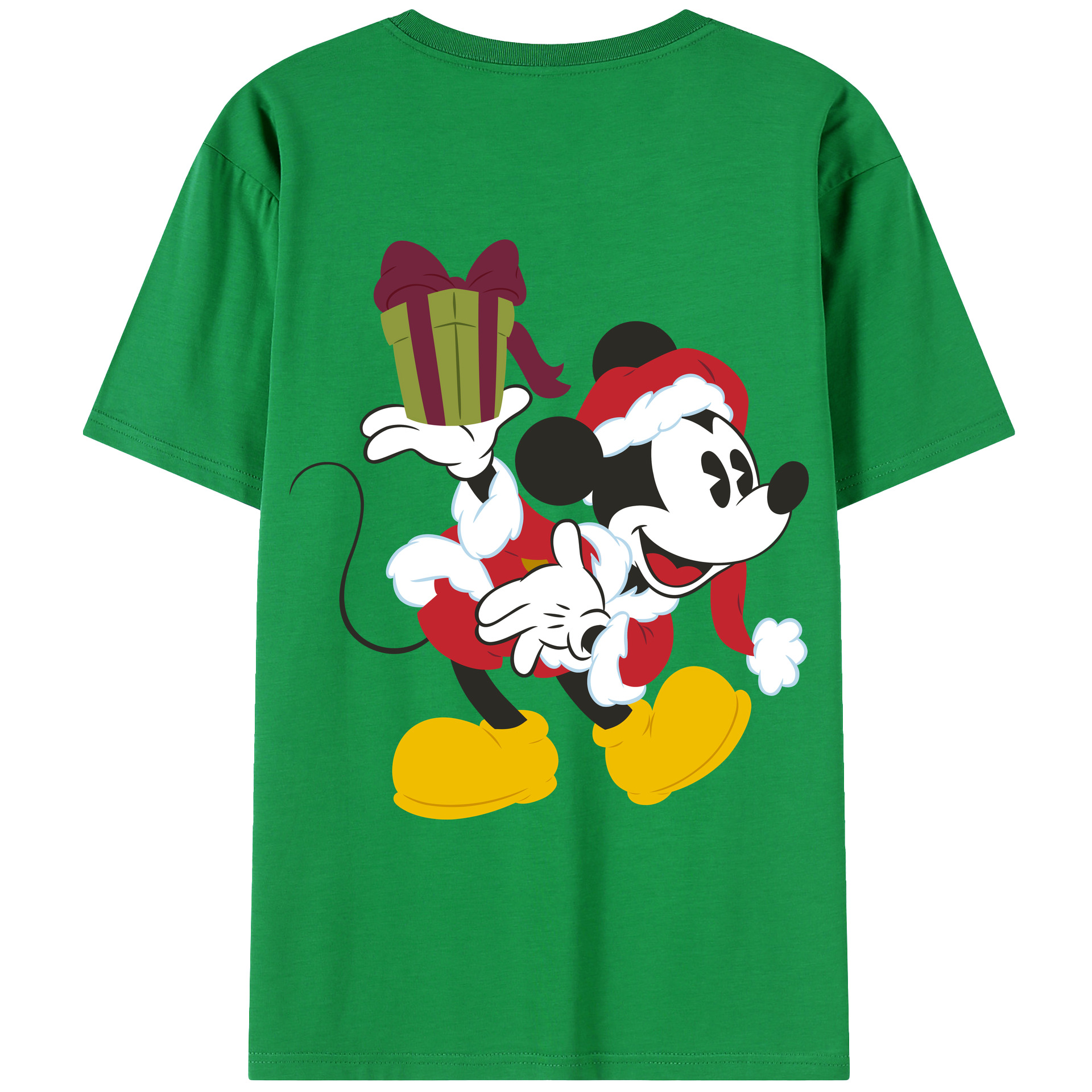 （画像用） ミッキーマウス Mickey Mouse レディース半袖Tシャツ(バックプリント)