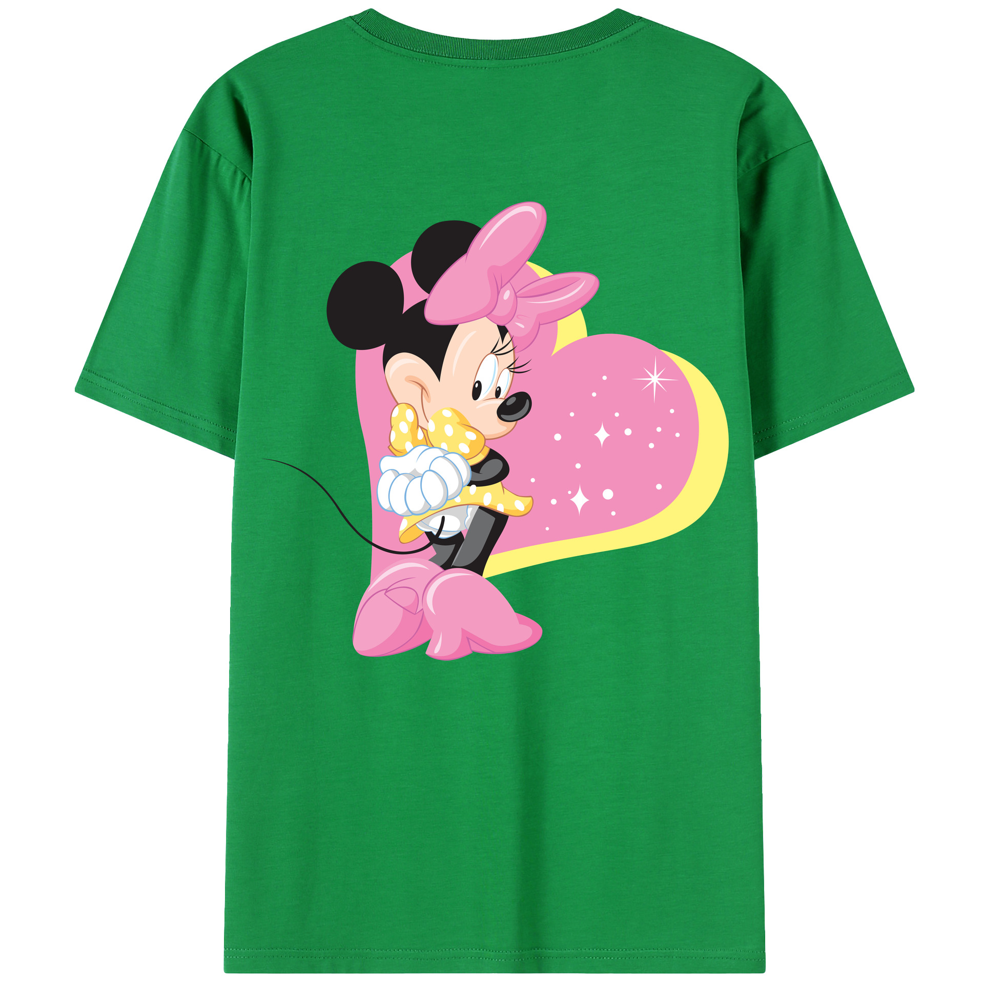 （画像用） ミッキーマウス Mickey Mouse レディース半袖Tシャツ(バックプリント)
