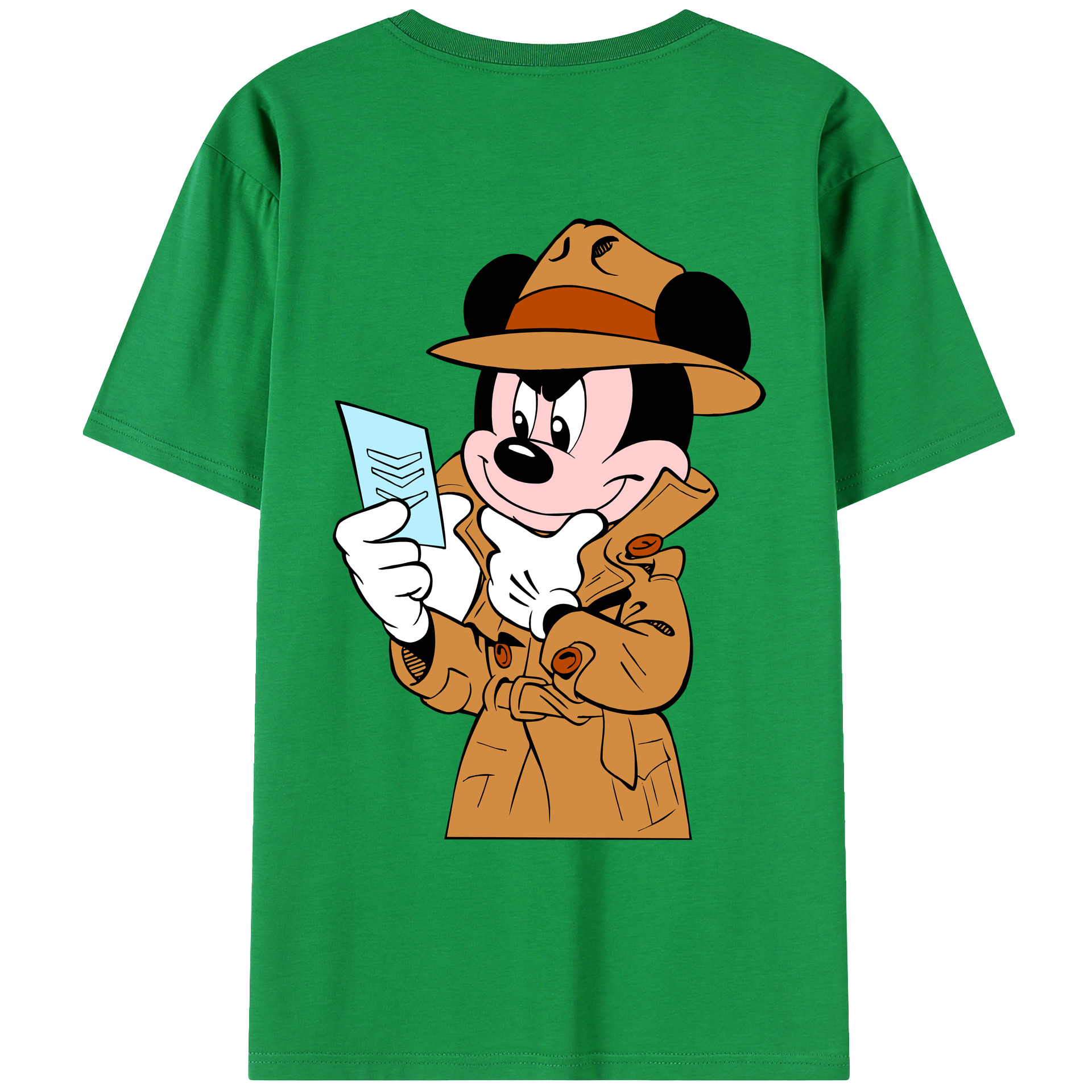 （画像用） ミッキーマウス Mickey Mouse レディース半袖Tシャツ(バックプリント)