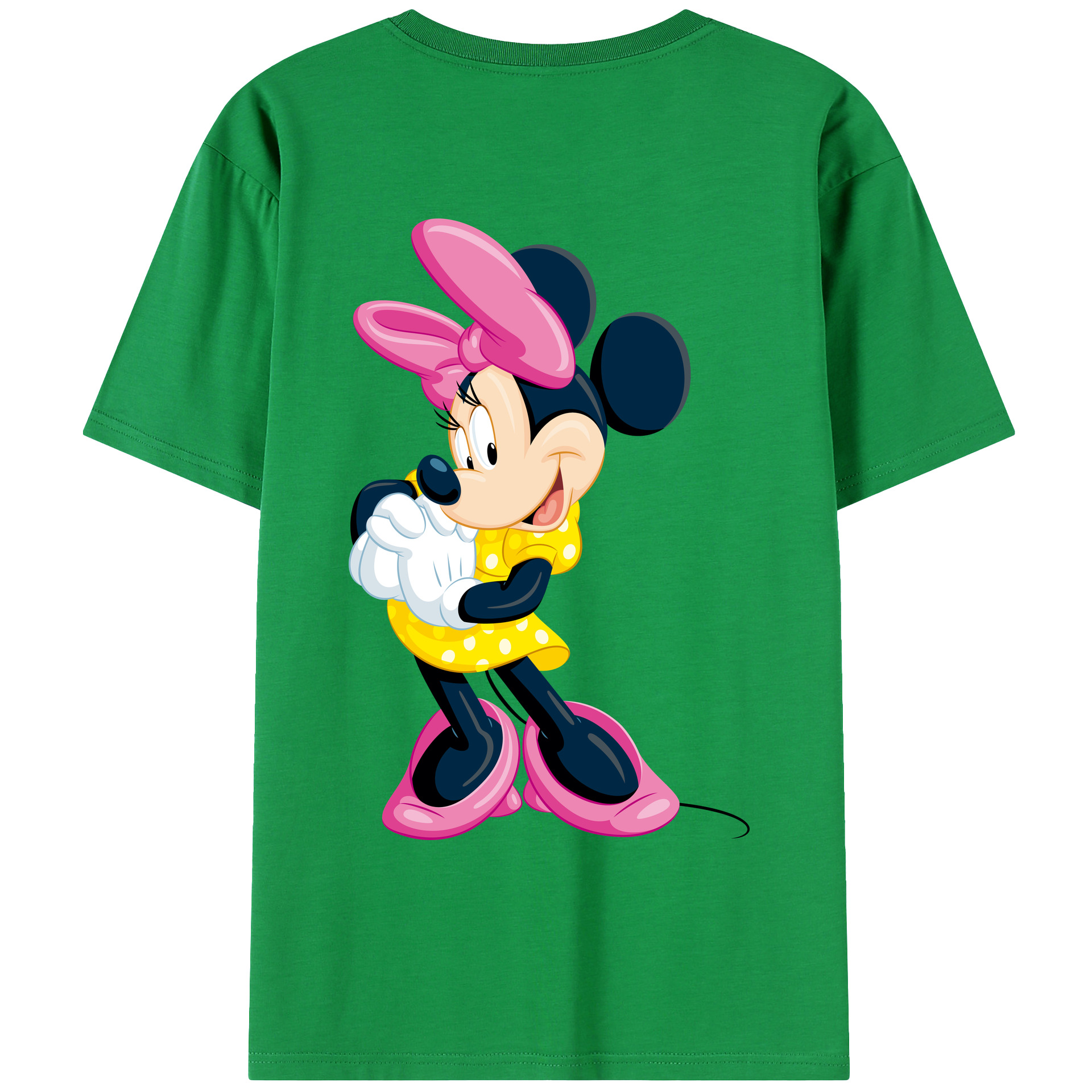 （画像用） ミッキーマウス Mickey Mouse レディース半袖Tシャツ(バックプリント)