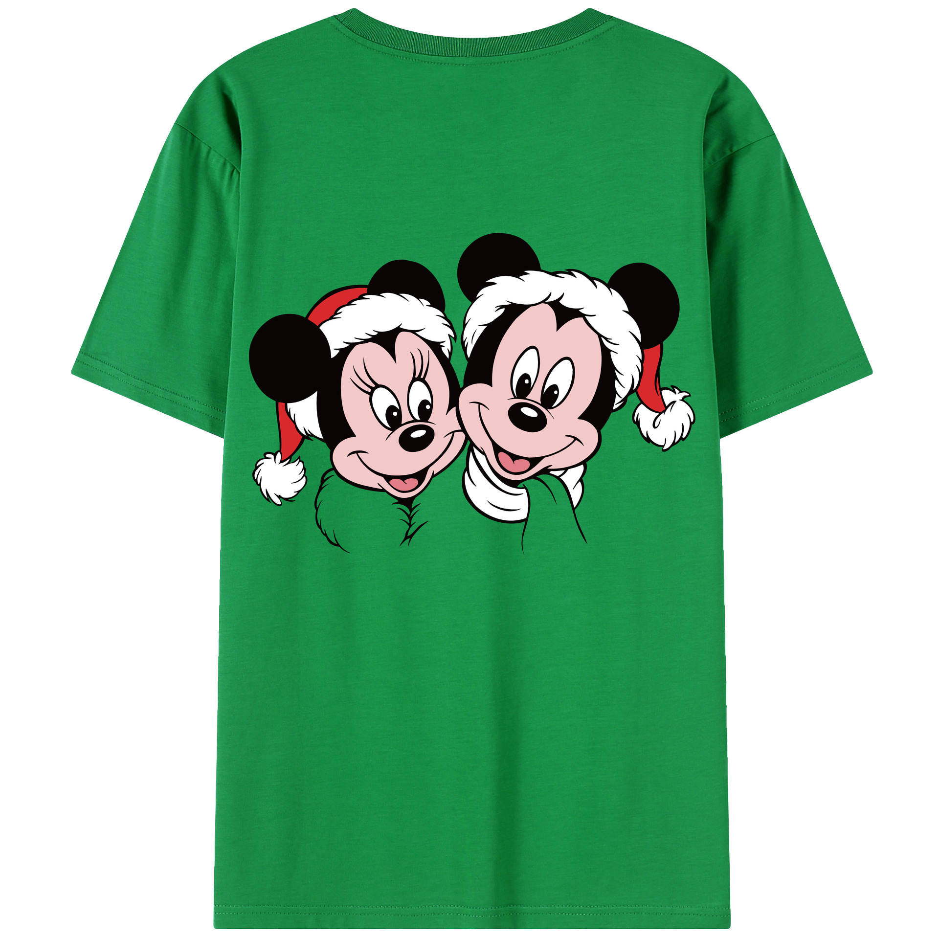 （画像用） ミッキーマウス Mickey Mouse レディース半袖Tシャツ(バックプリント)