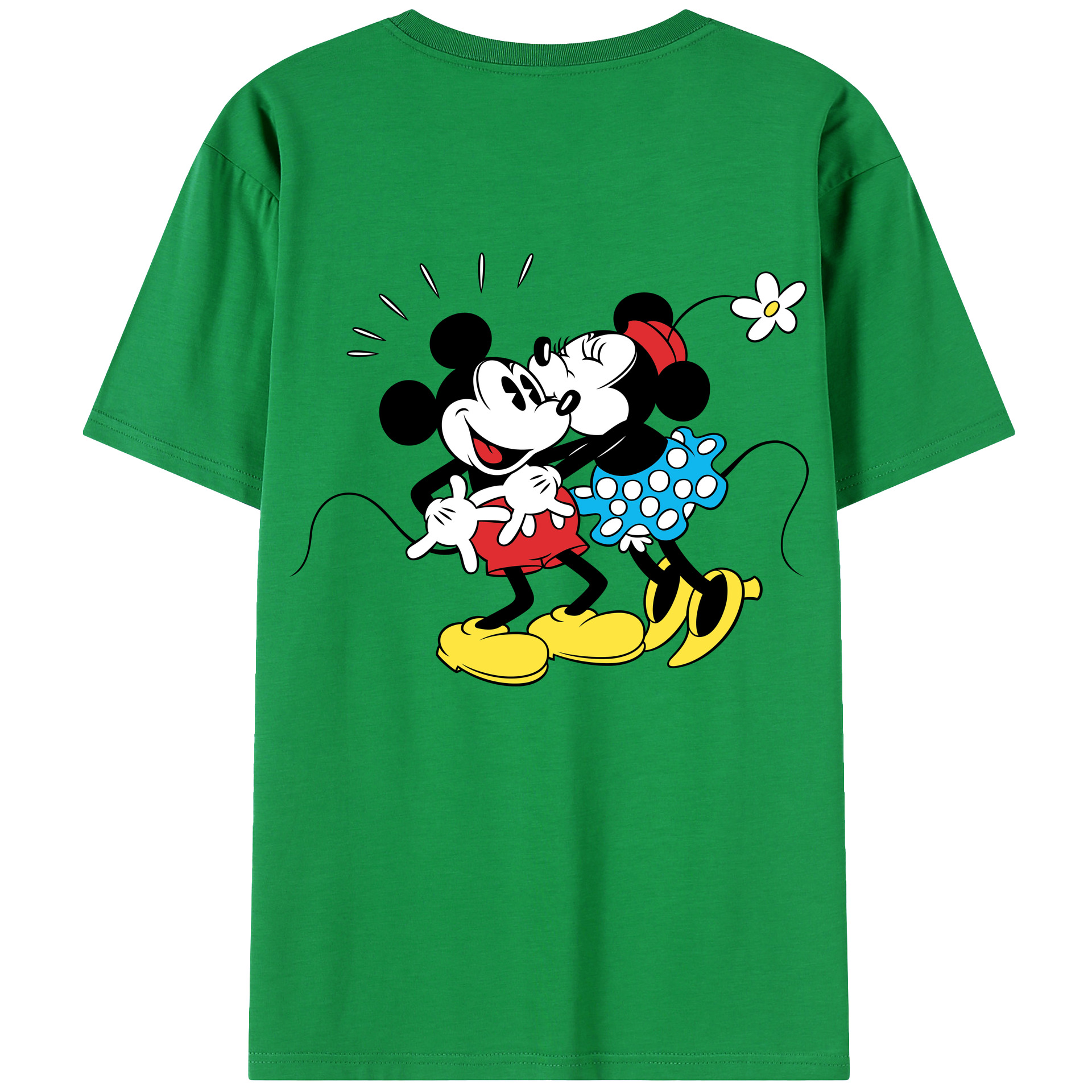 （画像用） ミッキーマウス Mickey Mouse レディース半袖Tシャツ(バックプリント)