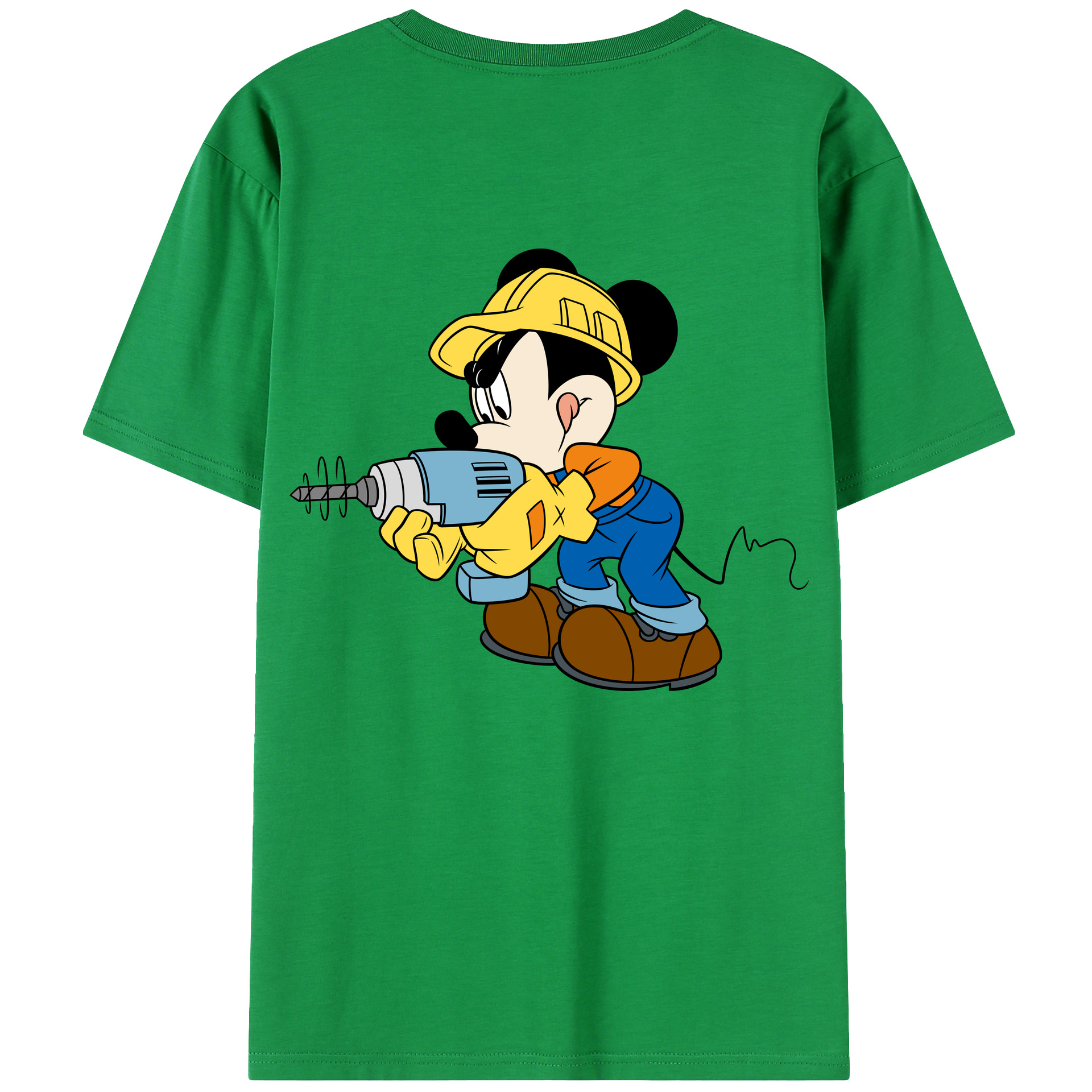 （画像用） ミッキーマウス Mickey Mouse レディース半袖Tシャツ(バックプリント)