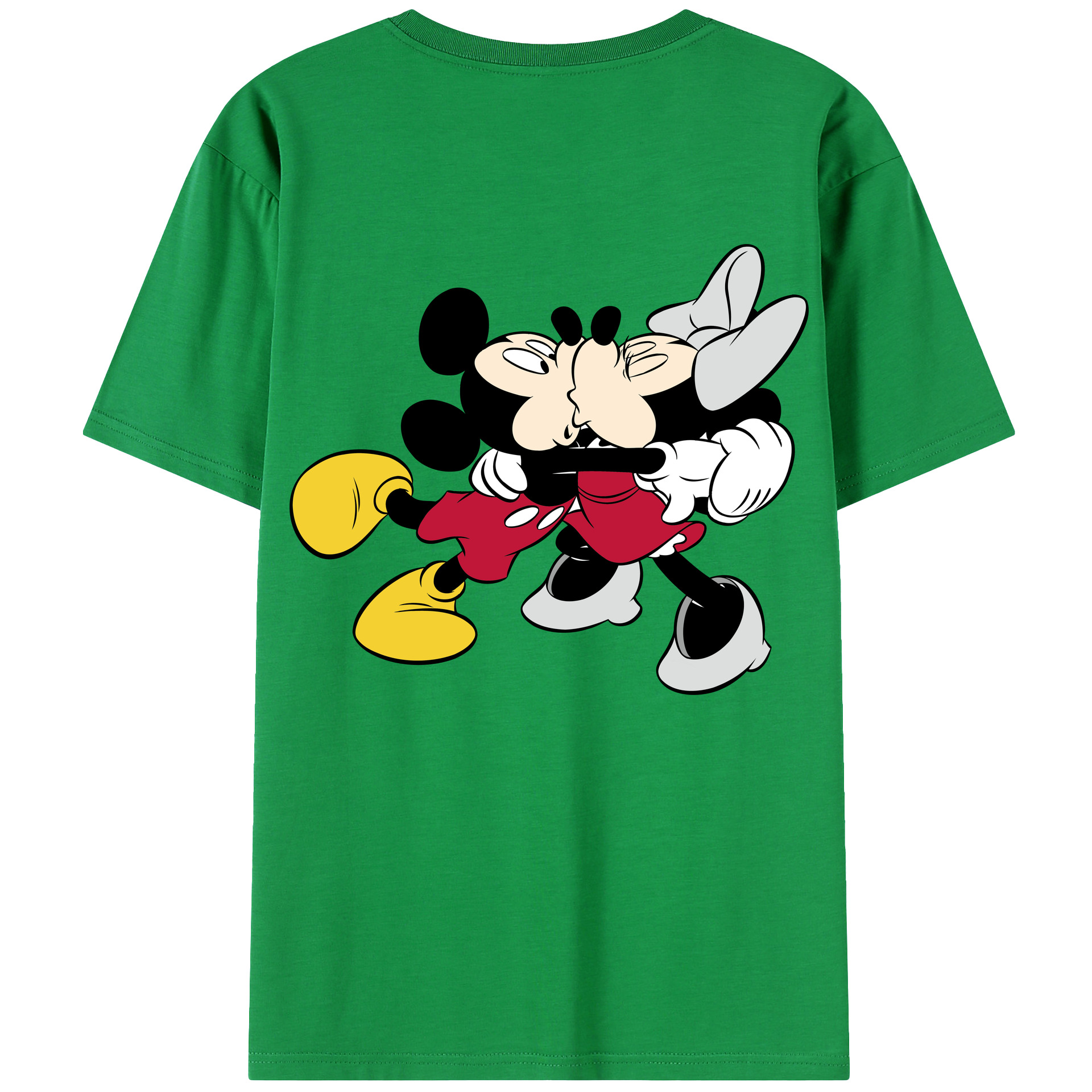 （画像用） ミッキーマウス Mickey Mouse レディース半袖Tシャツ(バックプリント)