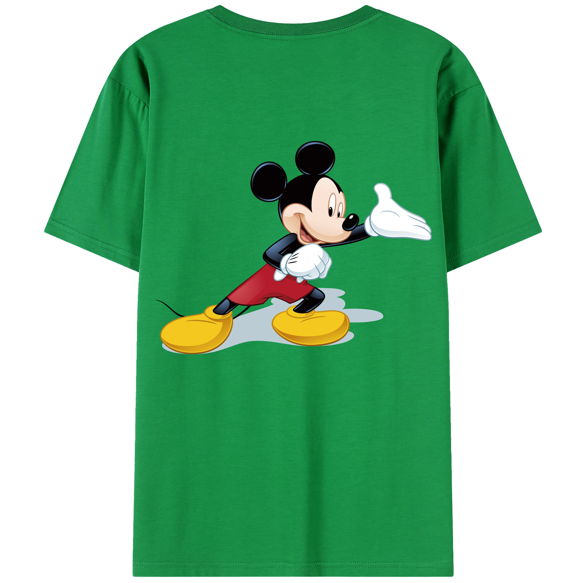 （画像用） ミッキーマウス Mickey Mouse レディース半袖Tシャツ(バックプリント)