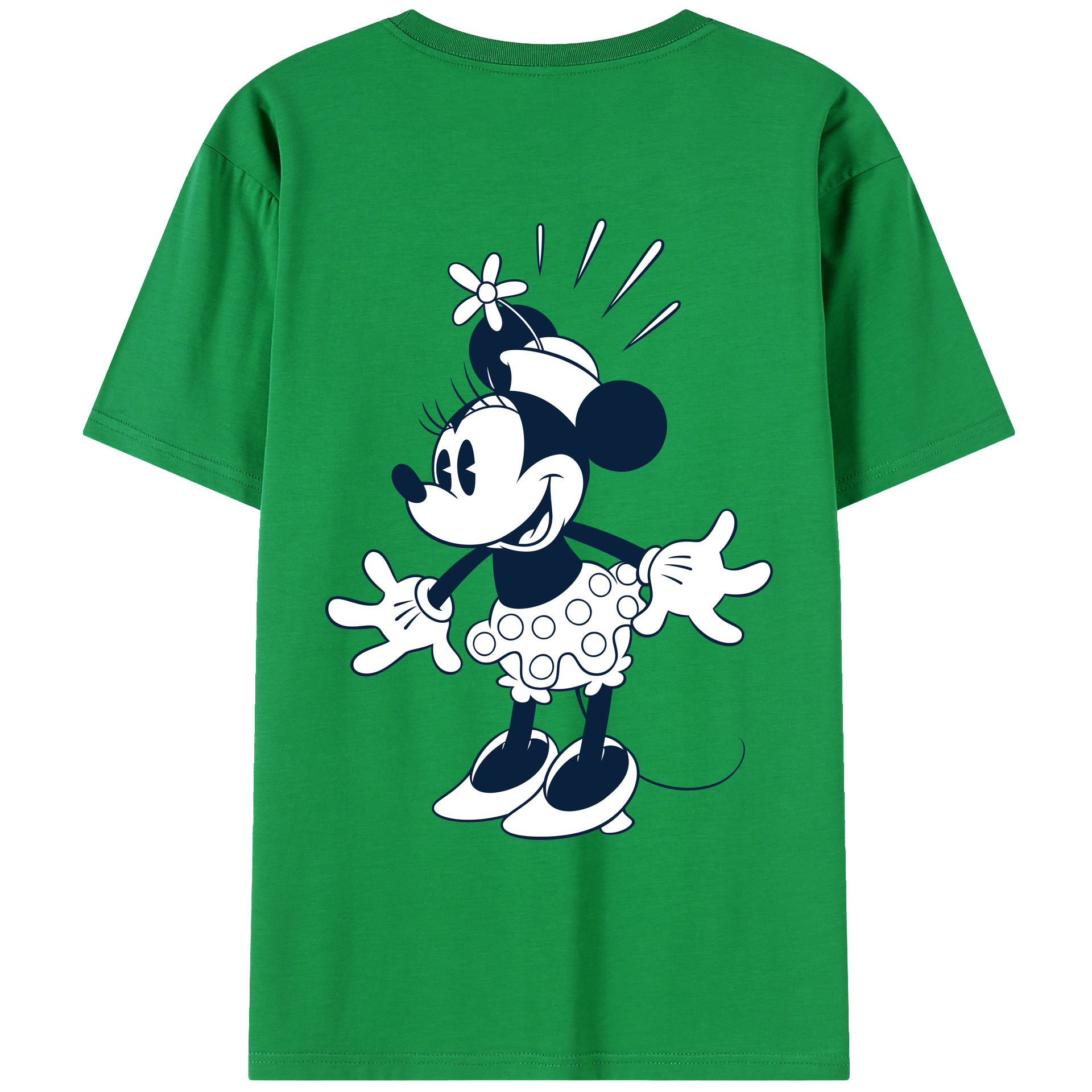 （画像用） ミッキーマウス Mickey Mouse レディース半袖Tシャツ(バックプリント)