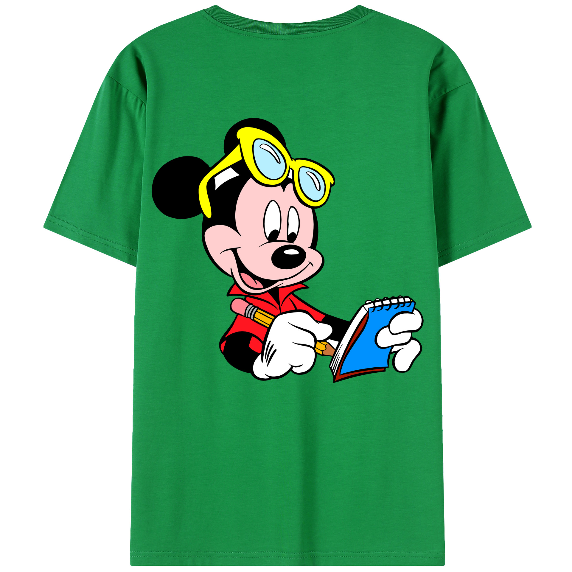 （画像用） ミッキーマウス Mickey Mouse レディース半袖Tシャツ(バックプリント)