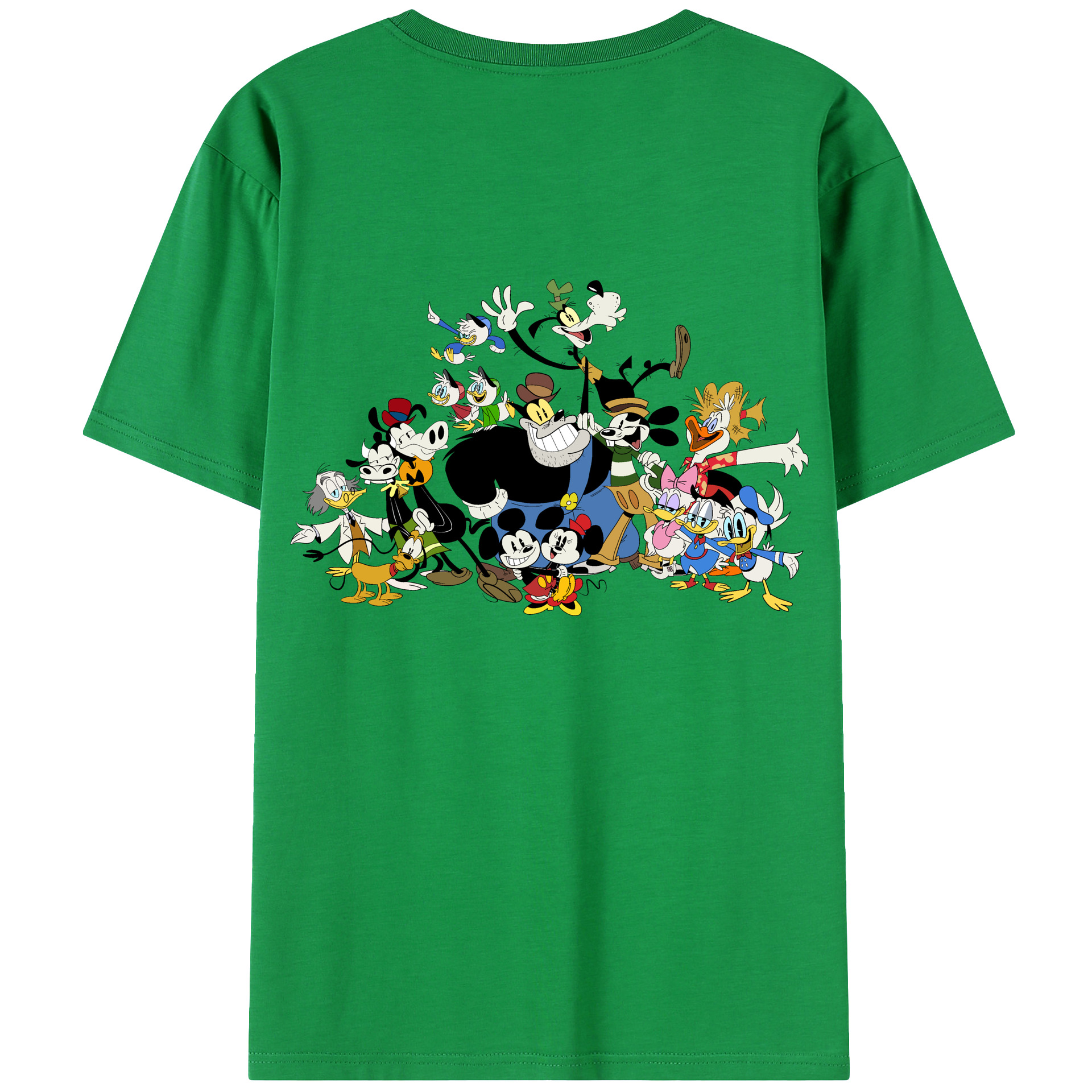 （画像用） ミッキーマウス Mickey Mouse レディース半袖Tシャツ(バックプリント)