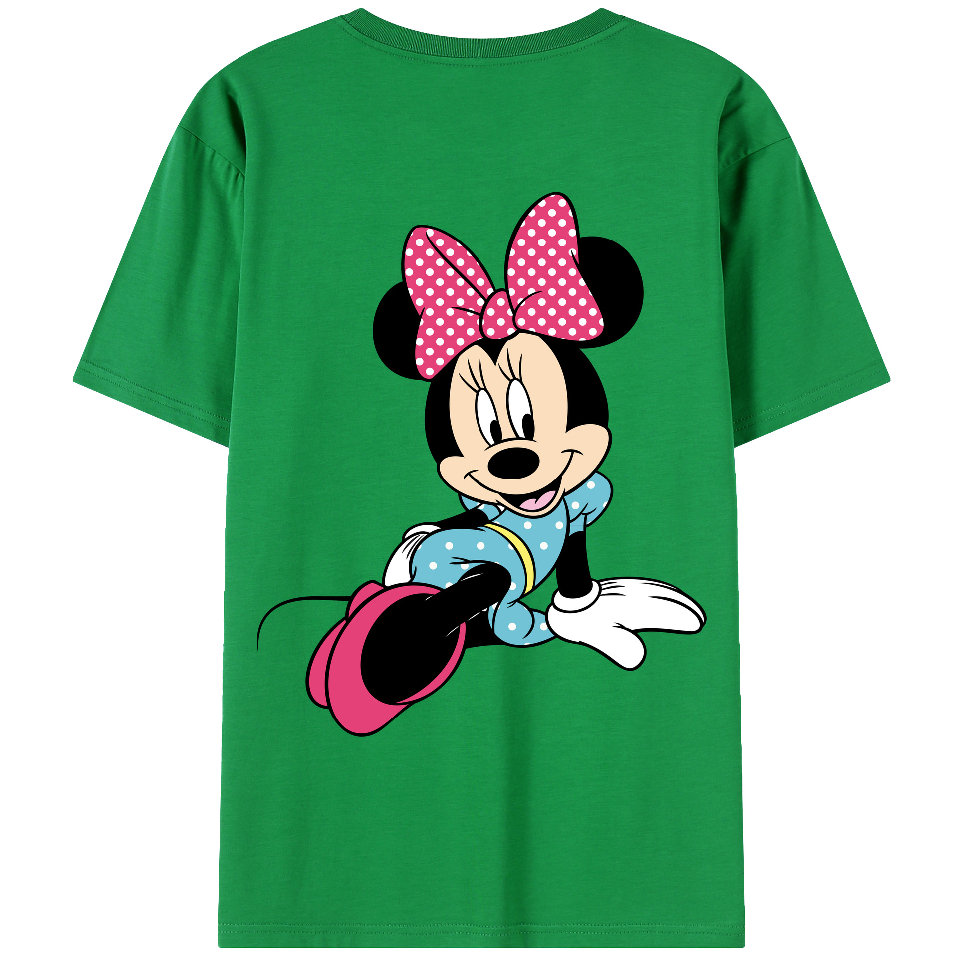 （画像用） ミッキーマウス Mickey Mouse レディース半袖Tシャツ(バックプリント)