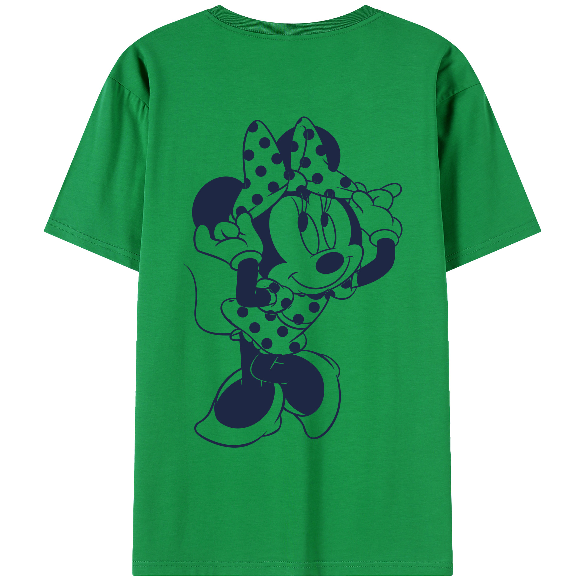 （画像用） ミッキーマウス Mickey Mouse レディース半袖Tシャツ(バックプリント)