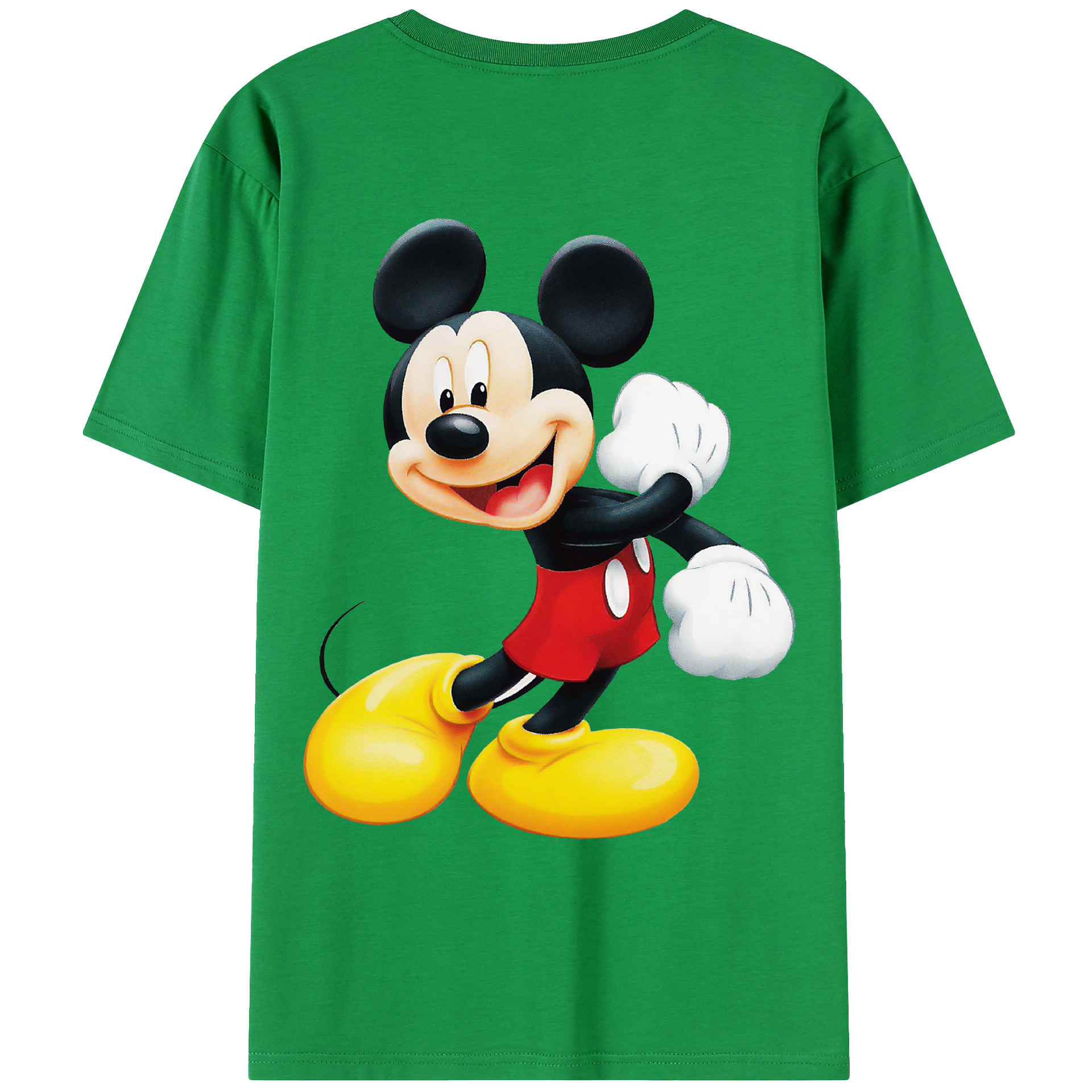 （画像用） ミッキーマウス Mickey Mouse レディース半袖Tシャツ(バックプリント)