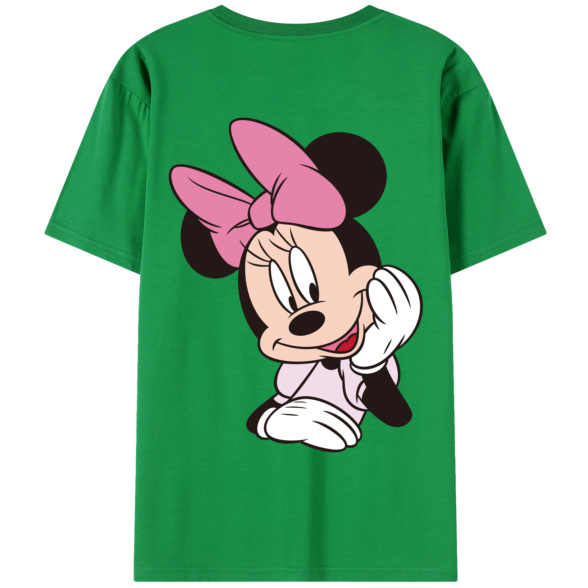 （画像用） ミッキーマウス Mickey Mouse レディース半袖Tシャツ(バックプリント)