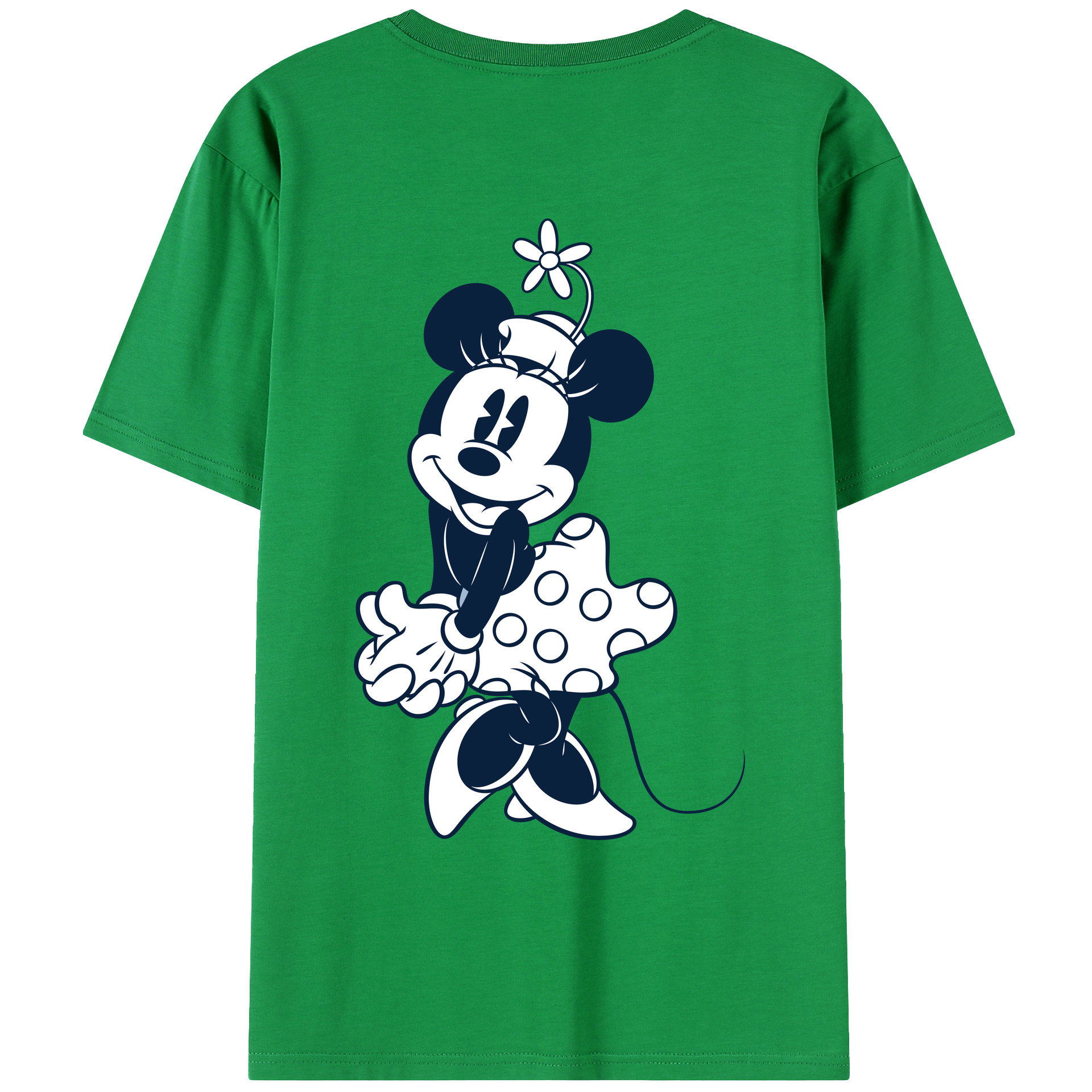 （画像用） ミッキーマウス Mickey Mouse レディース半袖Tシャツ(バックプリント)