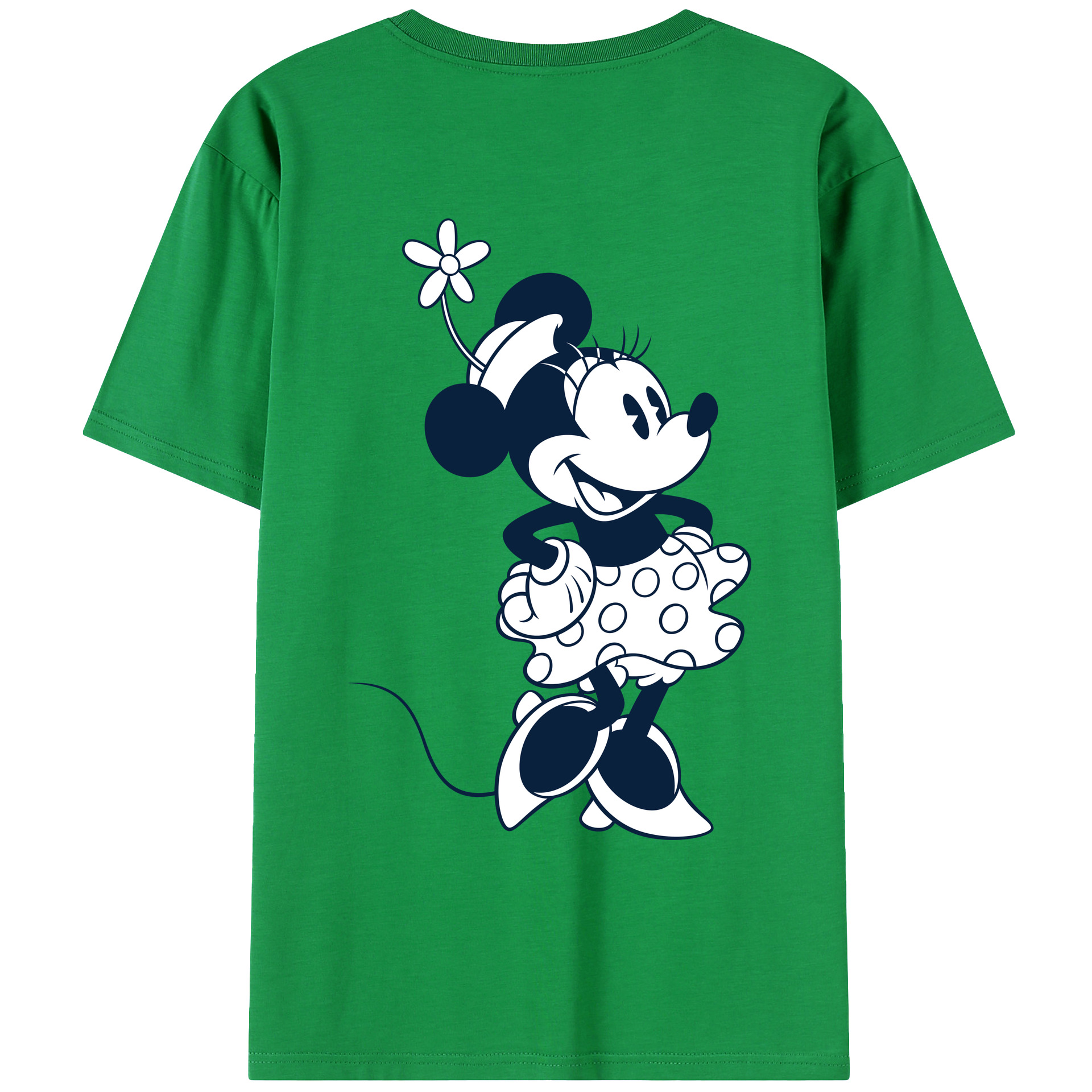 （画像用） ミッキーマウス Mickey Mouse レディース半袖Tシャツ(バックプリント)
