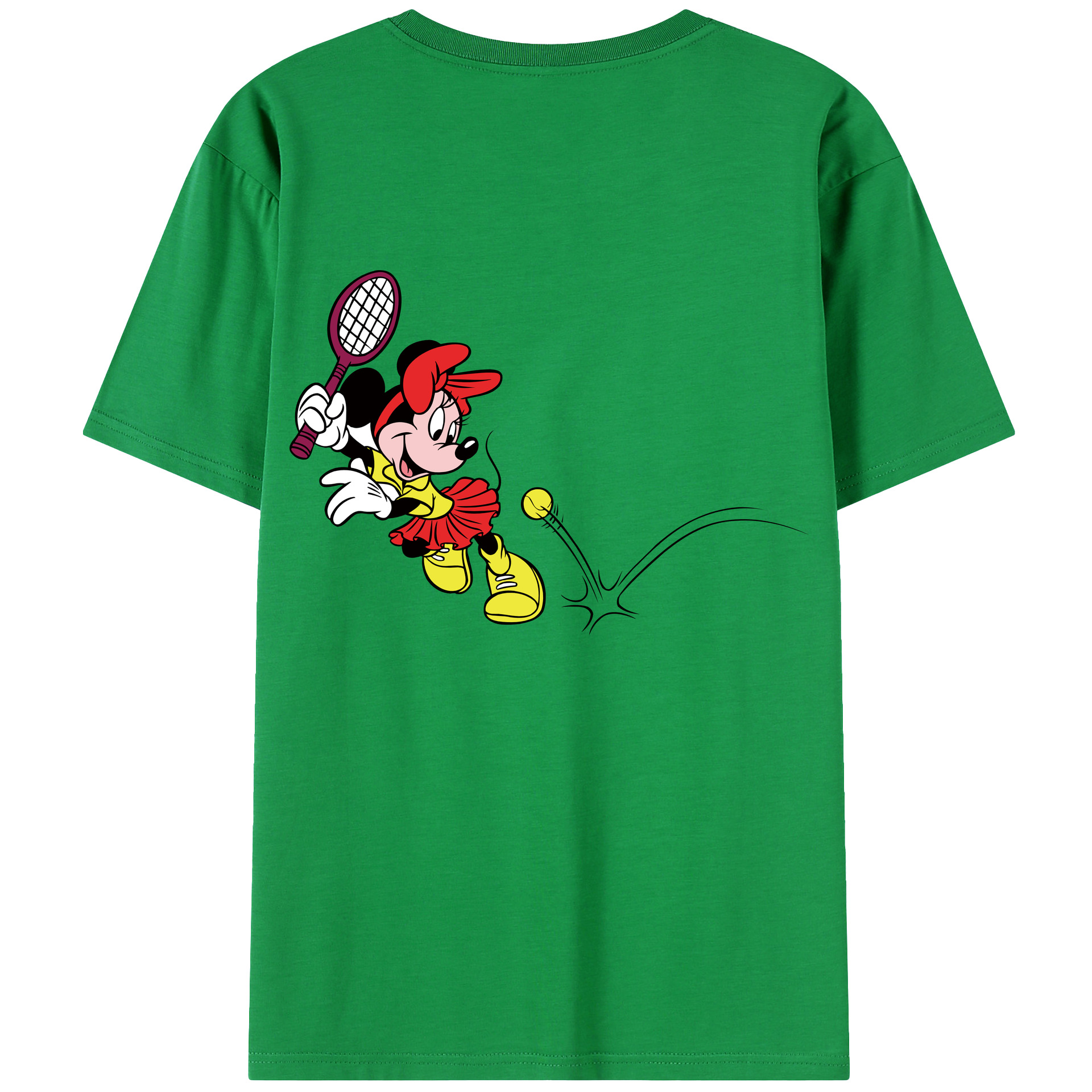 （画像用） ミッキーマウス Mickey Mouse レディース半袖Tシャツ(バックプリント)