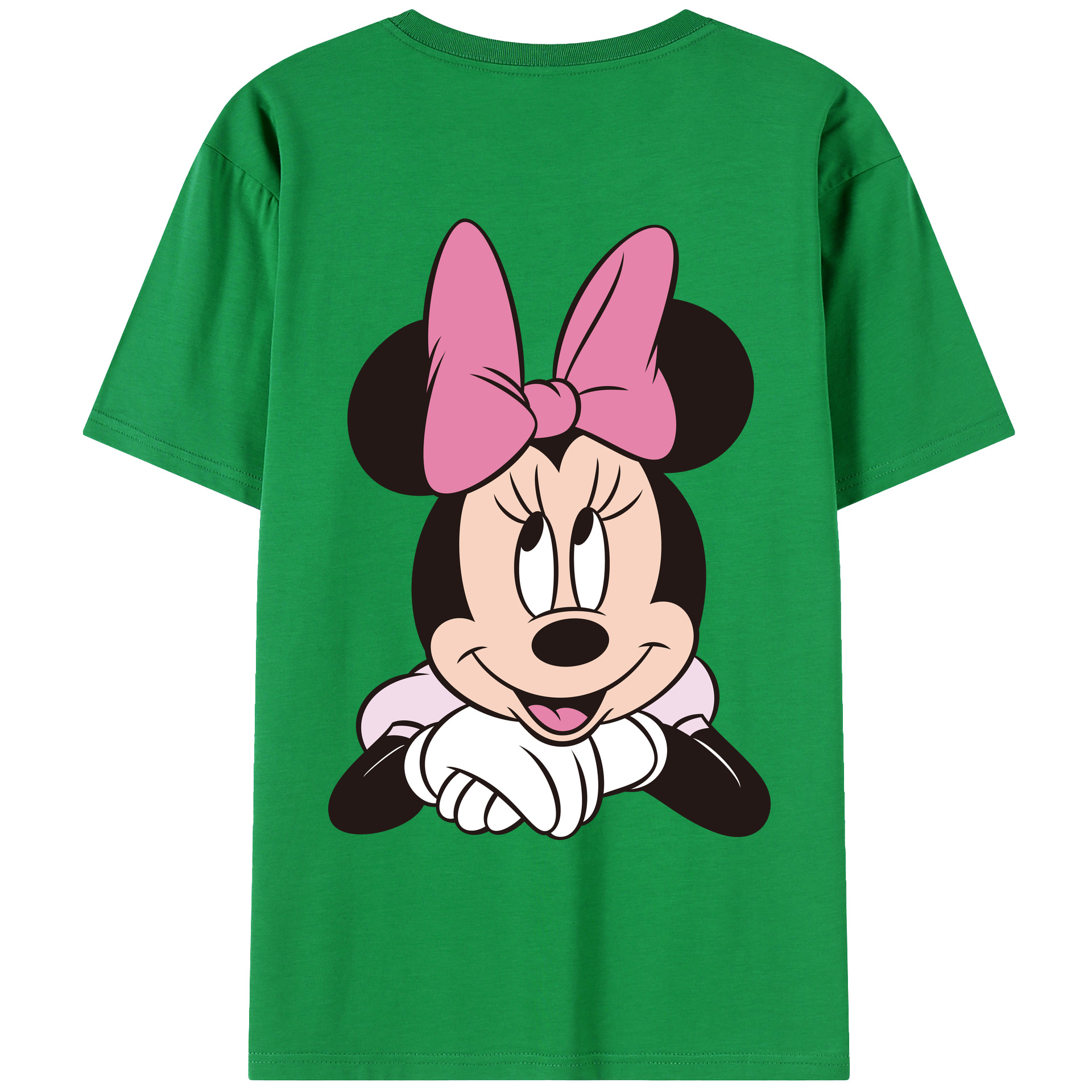 （画像用） ミッキーマウス Mickey Mouse レディース半袖Tシャツ(バックプリント)