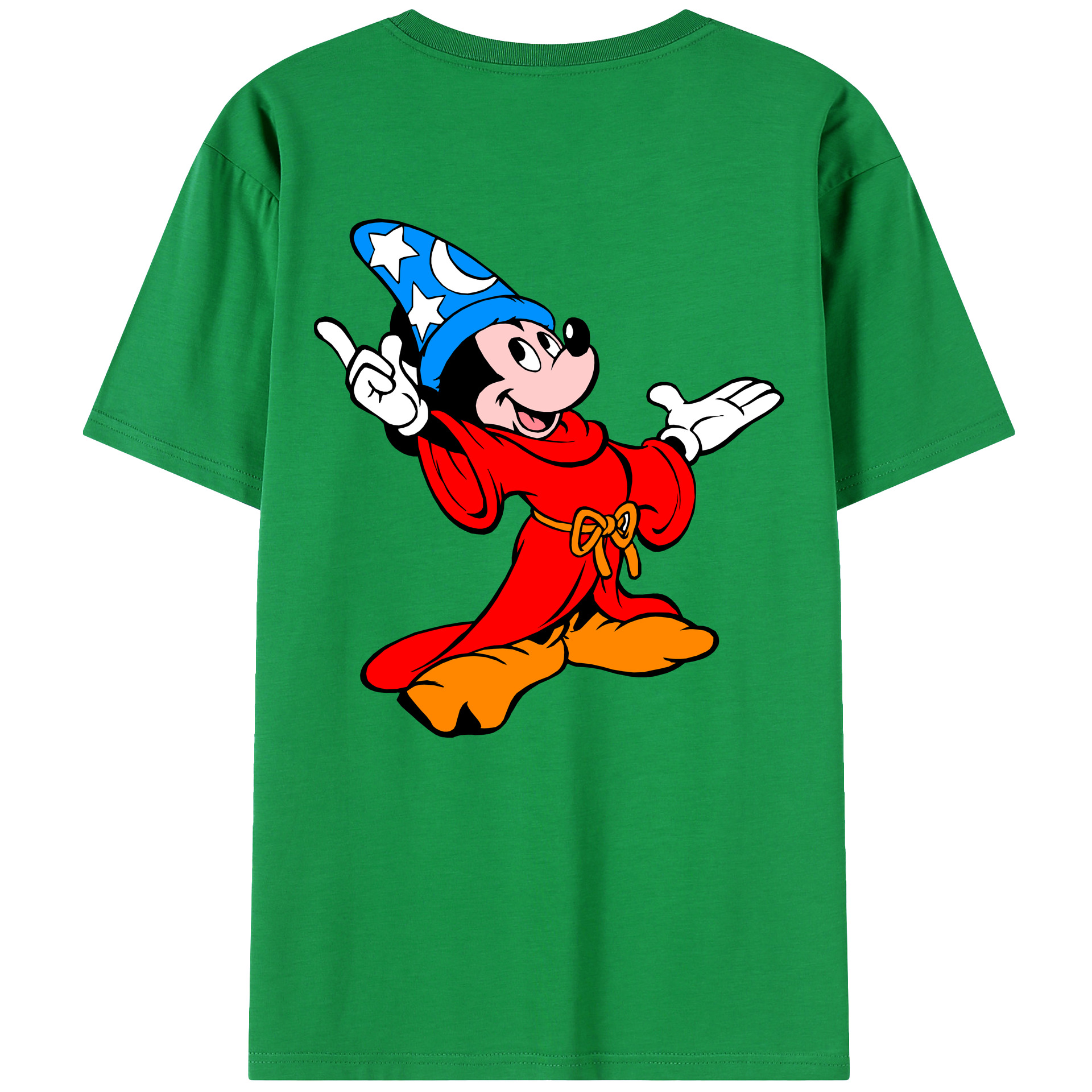 （画像用） ミッキーマウス Mickey Mouse レディース半袖Tシャツ(バックプリント)