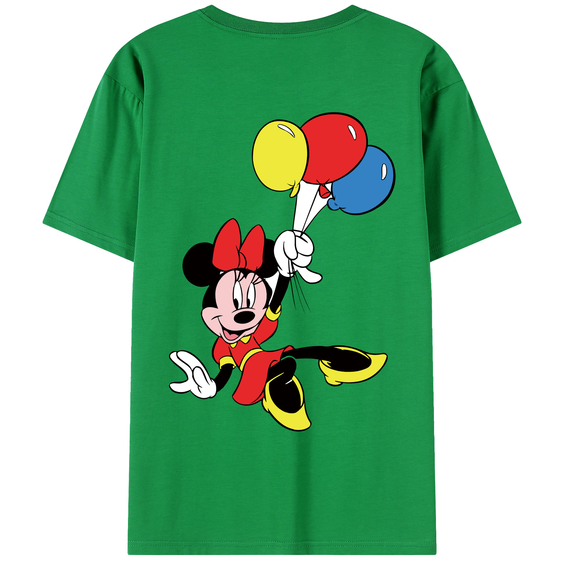 （画像用） ミッキーマウス Mickey Mouse レディース半袖Tシャツ(バックプリント)