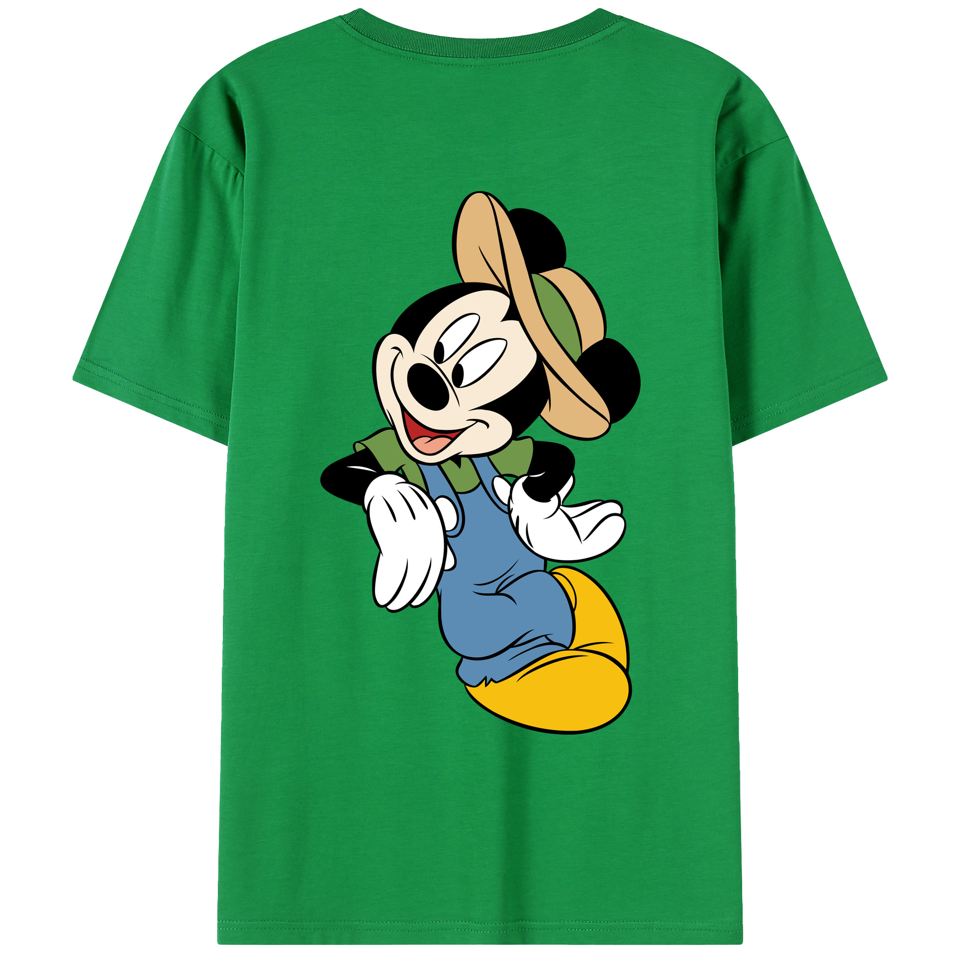 （画像用） ミッキーマウス Mickey Mouse レディース半袖Tシャツ(バックプリント)