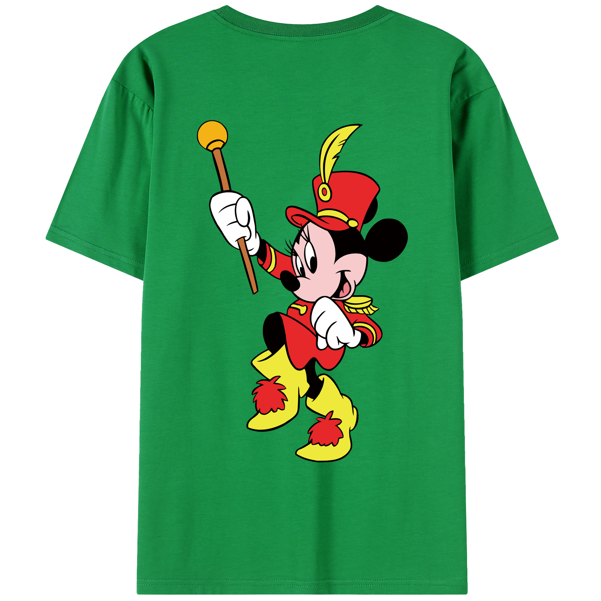（画像用） ミッキーマウス Mickey Mouse レディース半袖Tシャツ(バックプリント)