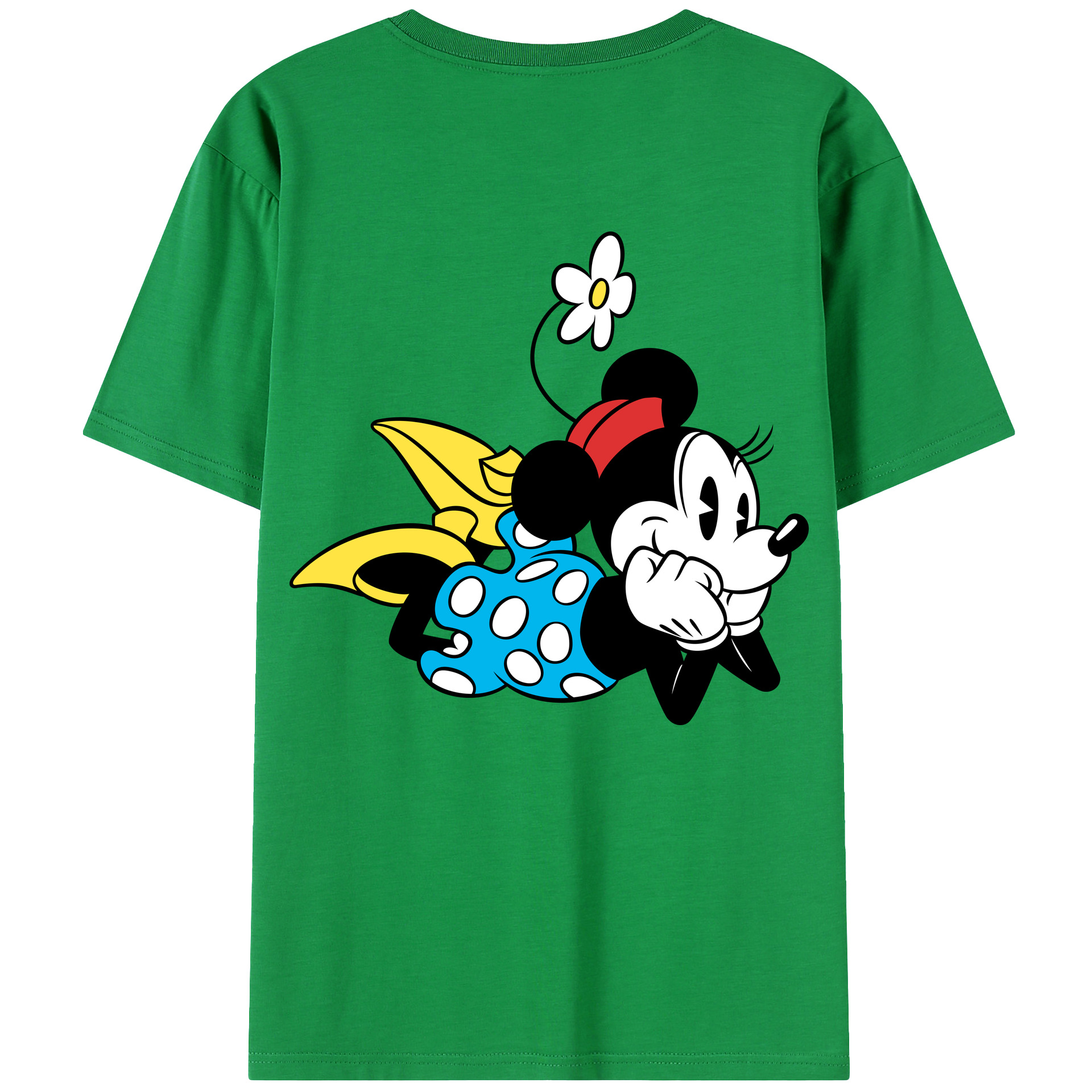 （画像用） ミッキーマウス Mickey Mouse レディース半袖Tシャツ(バックプリント)