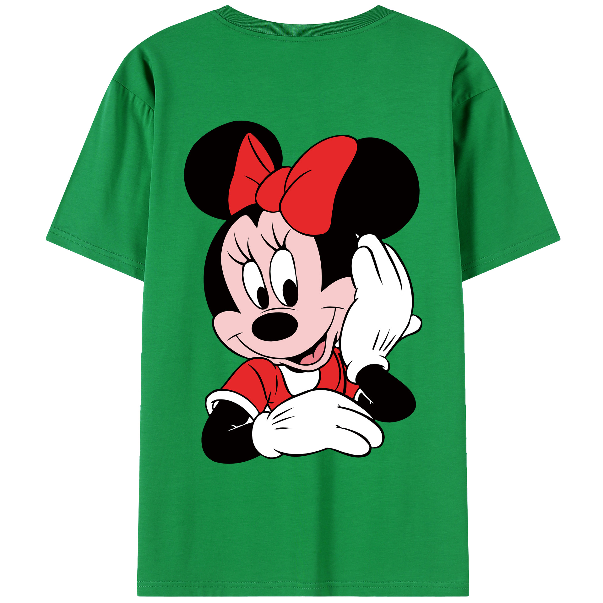 （画像用） ミッキーマウス Mickey Mouse レディース半袖Tシャツ(バックプリント)