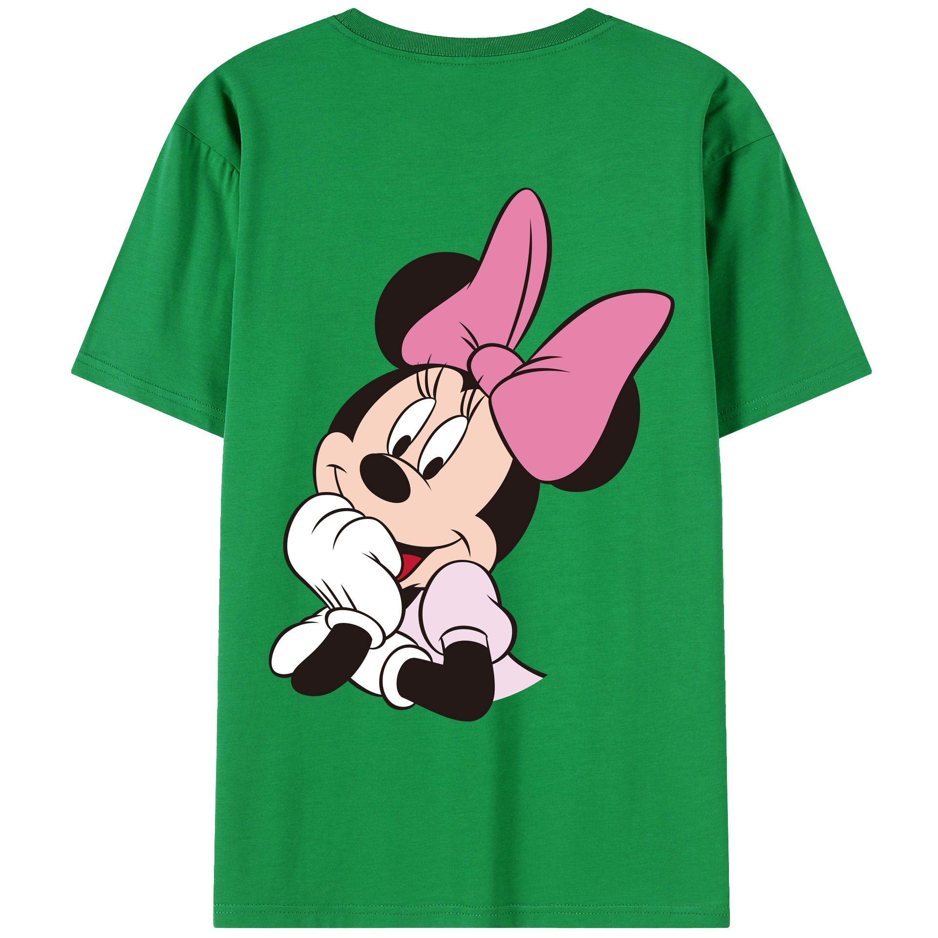 （画像用） ミッキーマウス Mickey Mouse レディース半袖Tシャツ(バックプリント)