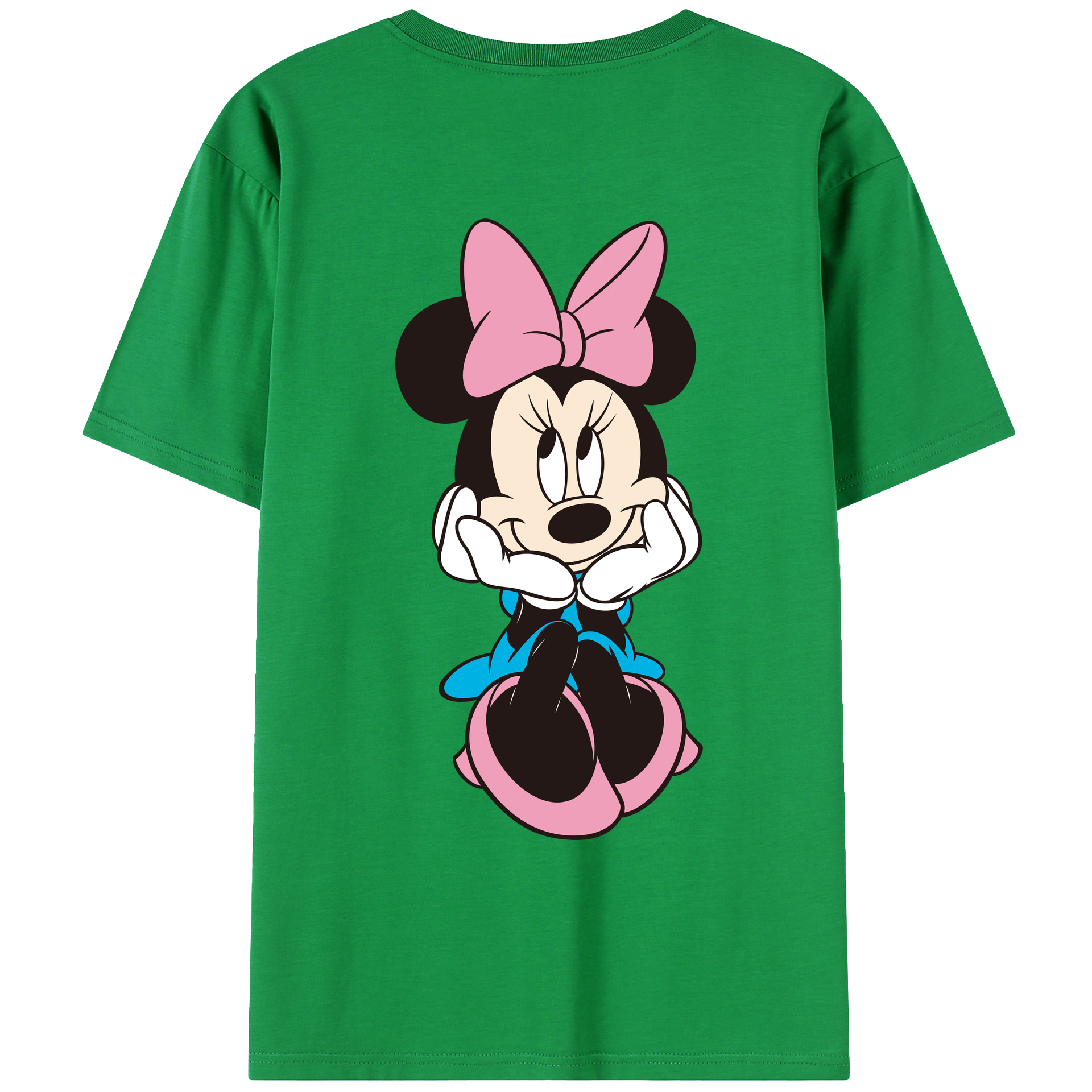 （画像用） ミッキーマウス Mickey Mouse レディース半袖Tシャツ(バックプリント)