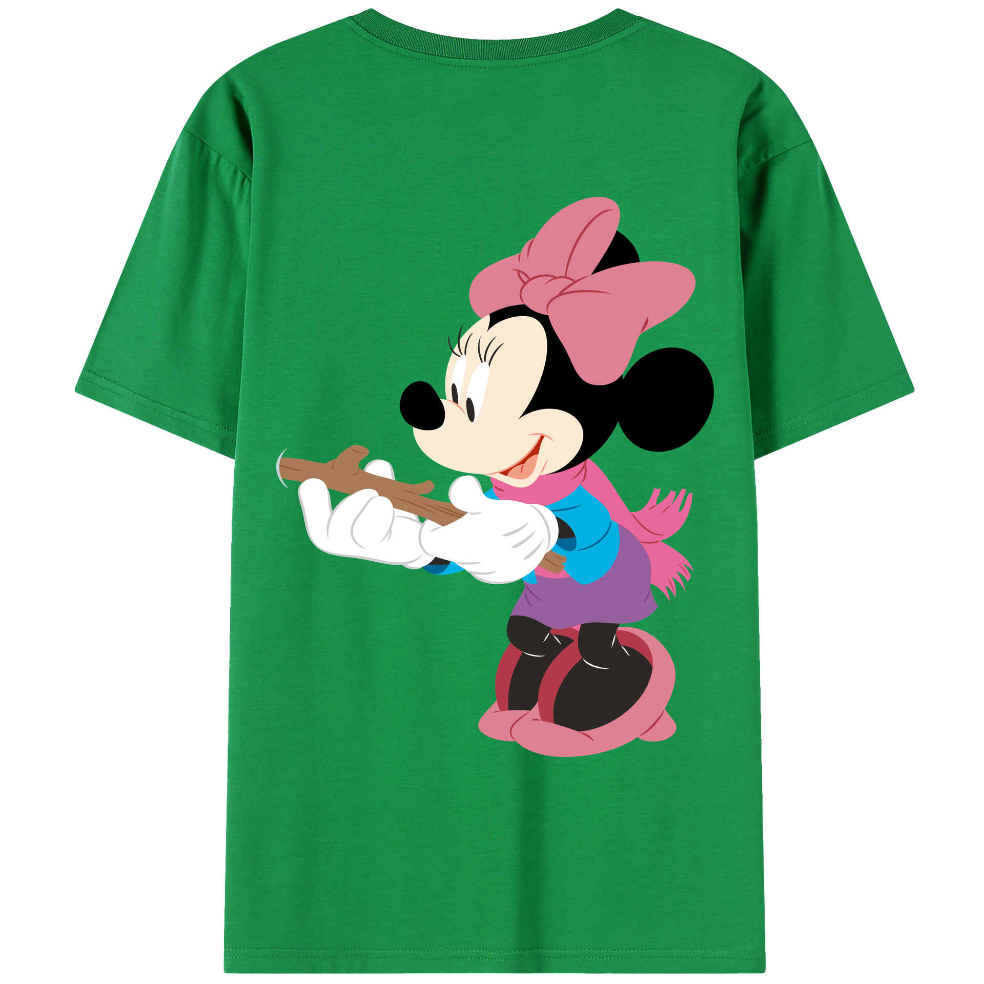 （画像用） ミッキーマウス Mickey Mouse レディース半袖Tシャツ(バックプリント)