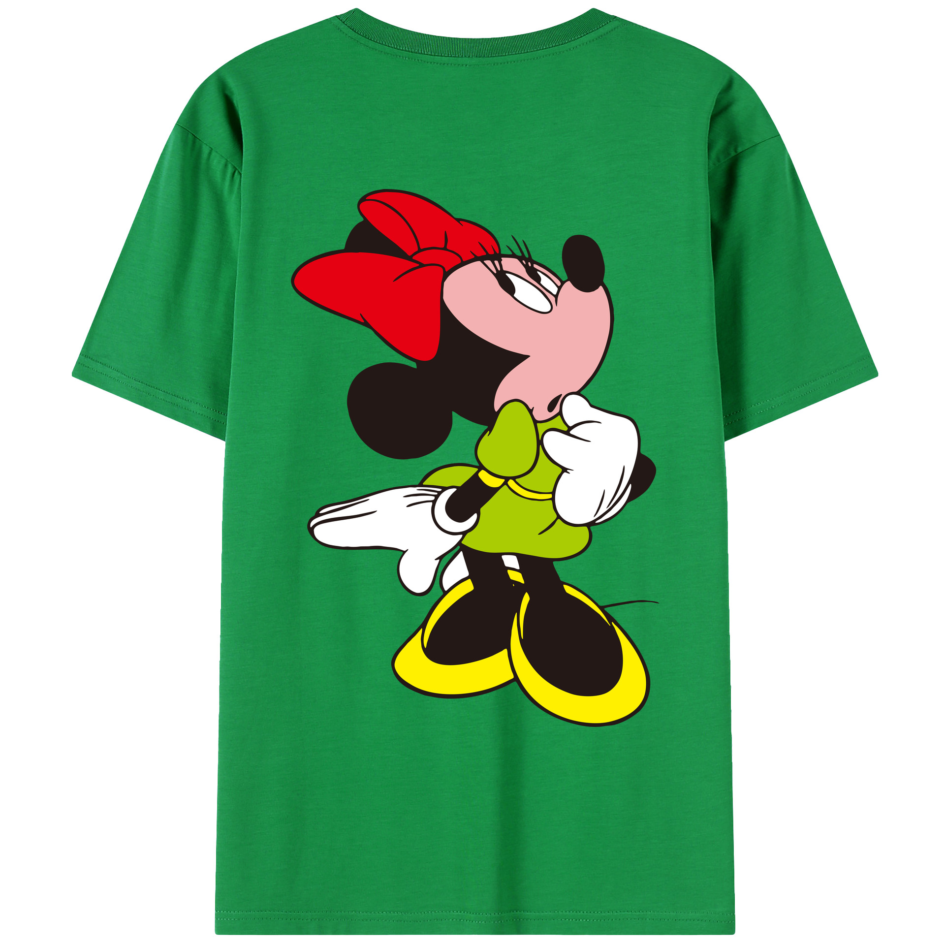 （画像用） ミッキーマウス Mickey Mouse レディース半袖Tシャツ(バックプリント)