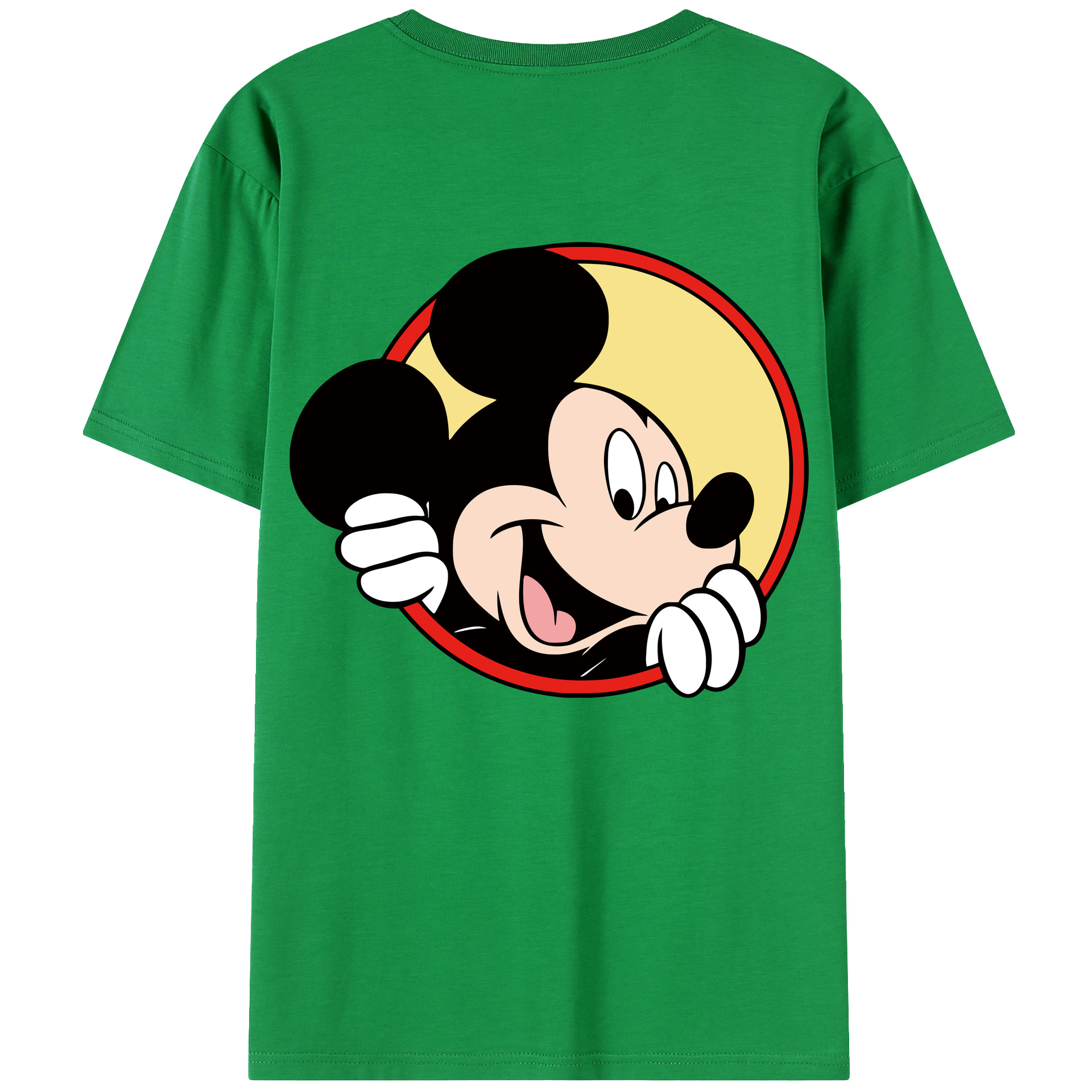 （画像用） ミッキーマウス Mickey Mouse レディース半袖Tシャツ(バックプリント)