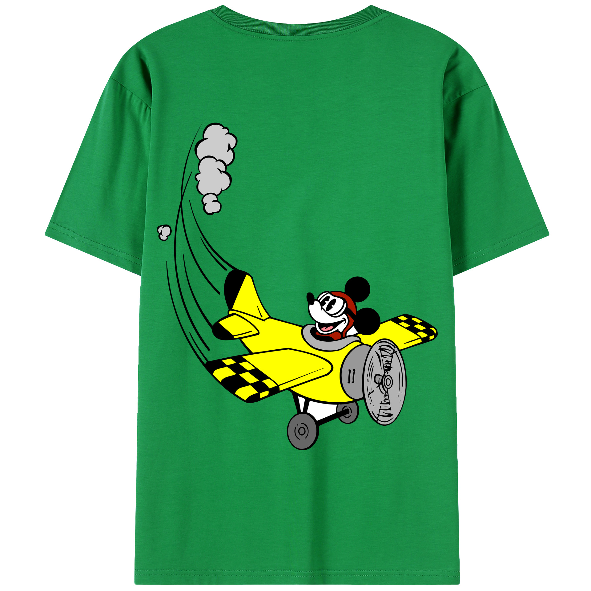 （画像用） ミッキーマウス Mickey Mouse レディース半袖Tシャツ(バックプリント)