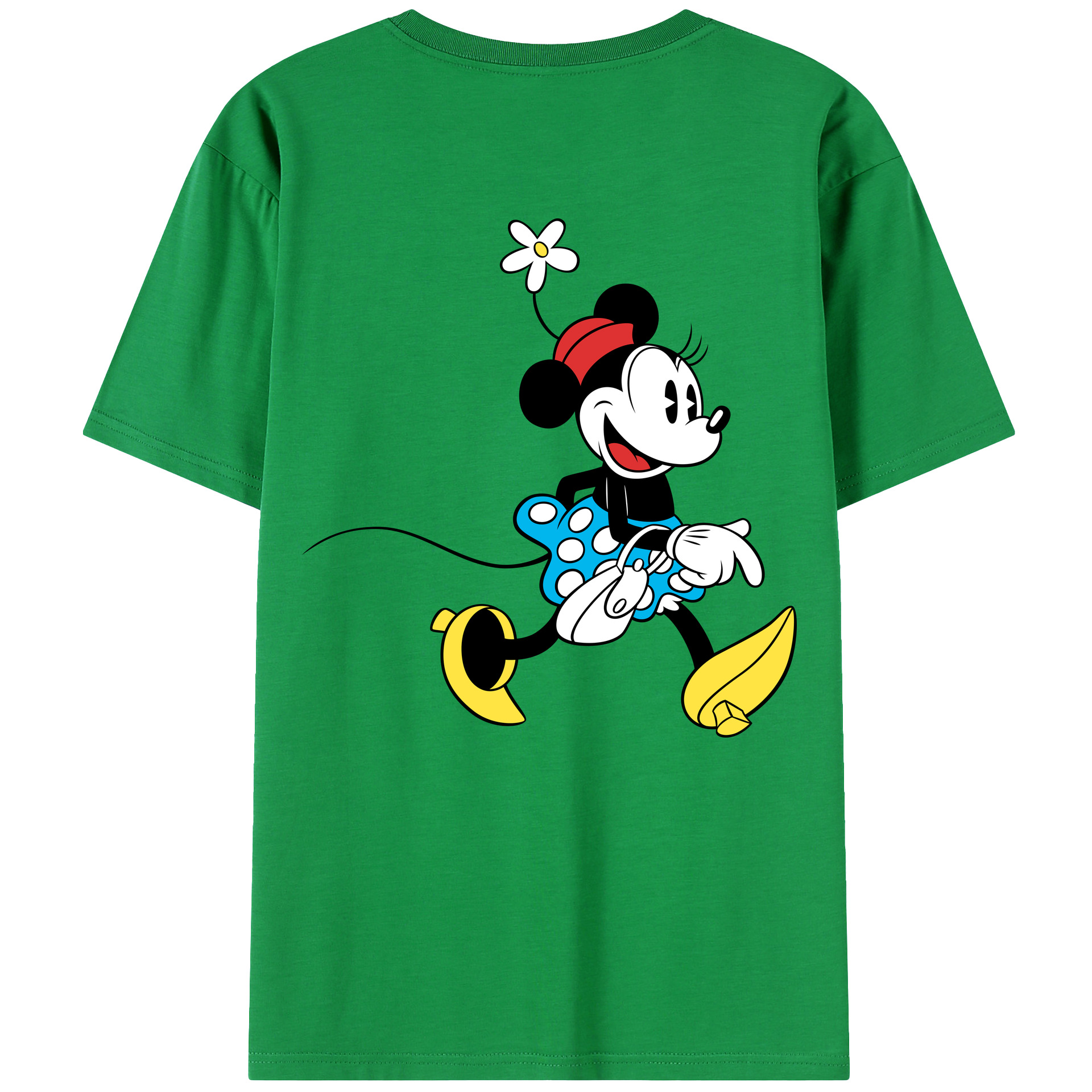 （画像用） ミッキーマウス Mickey Mouse レディース半袖Tシャツ(バックプリント)