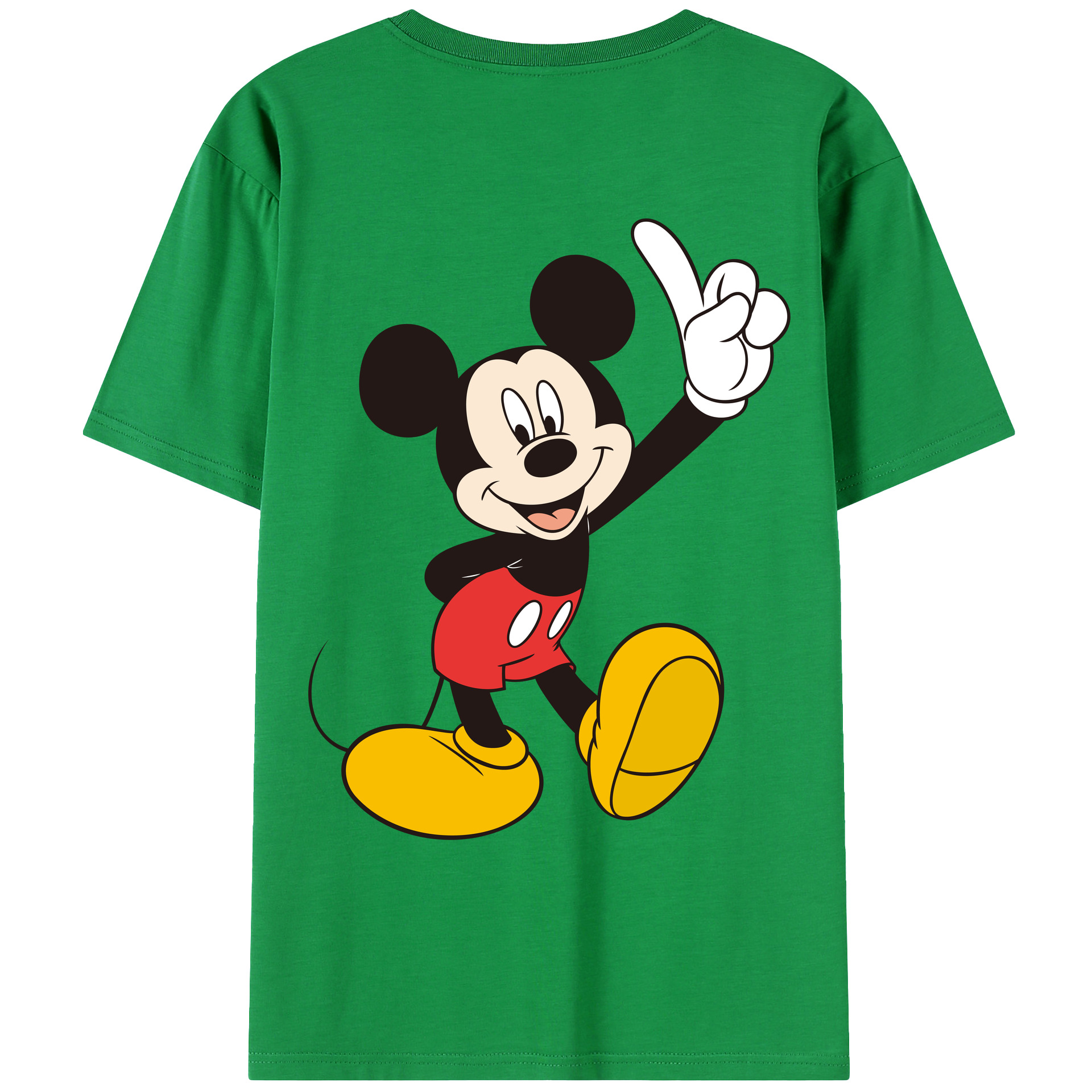 （画像用） ミッキーマウス Mickey Mouse レディース半袖Tシャツ(バックプリント)