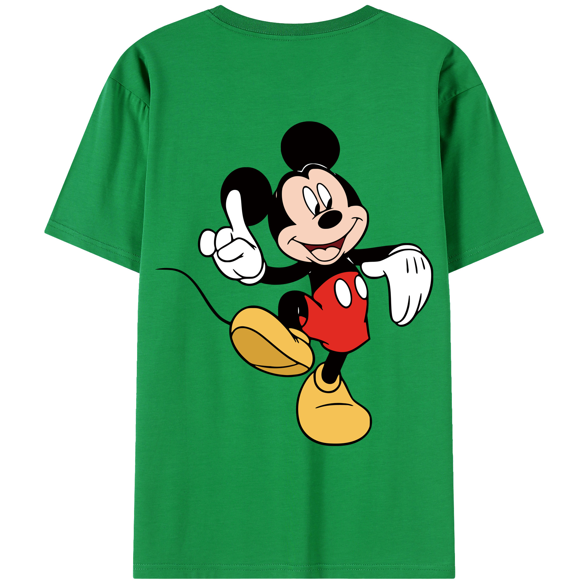 （画像用） ミッキーマウス Mickey Mouse レディース半袖Tシャツ(バックプリント)