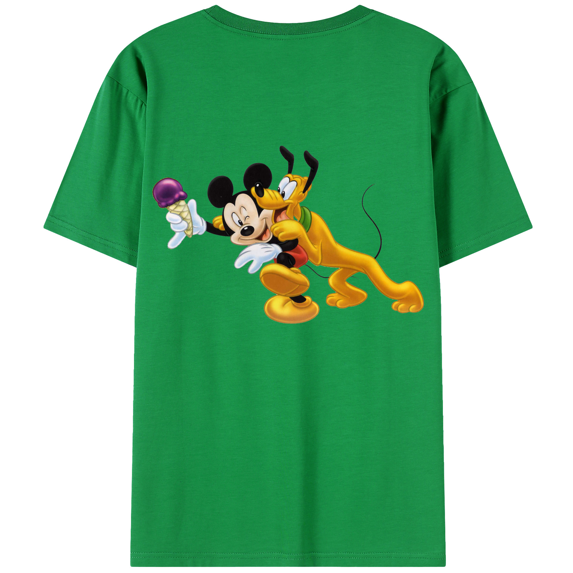 （画像用） ミッキーマウス Mickey Mouse レディース半袖Tシャツ(バックプリント)