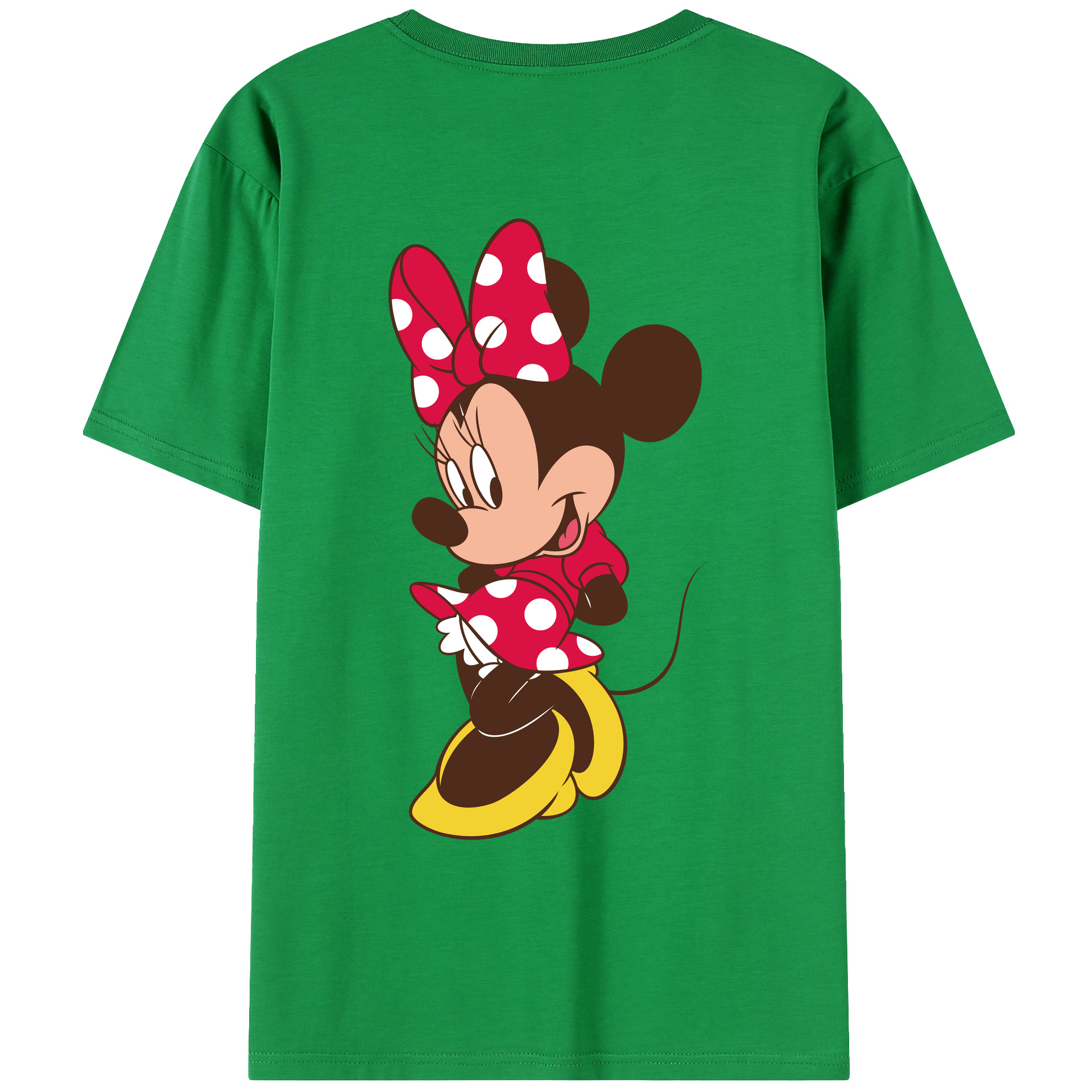 （画像用） ミッキーマウス Mickey Mouse レディース半袖Tシャツ(バックプリント)