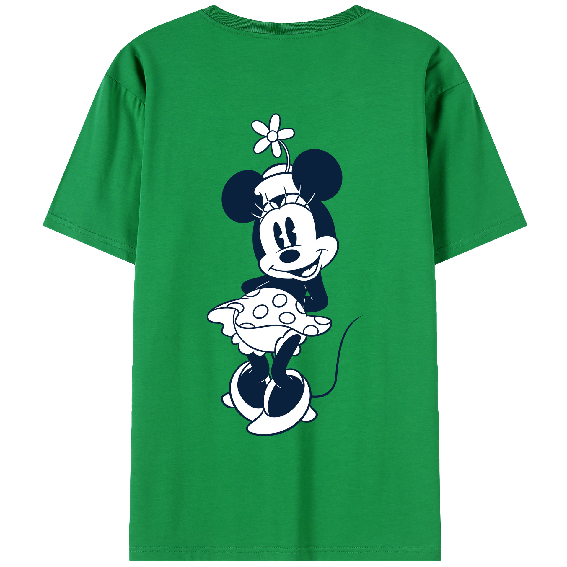 （画像用） ミッキーマウス Mickey Mouse レディース半袖Tシャツ(バックプリント)