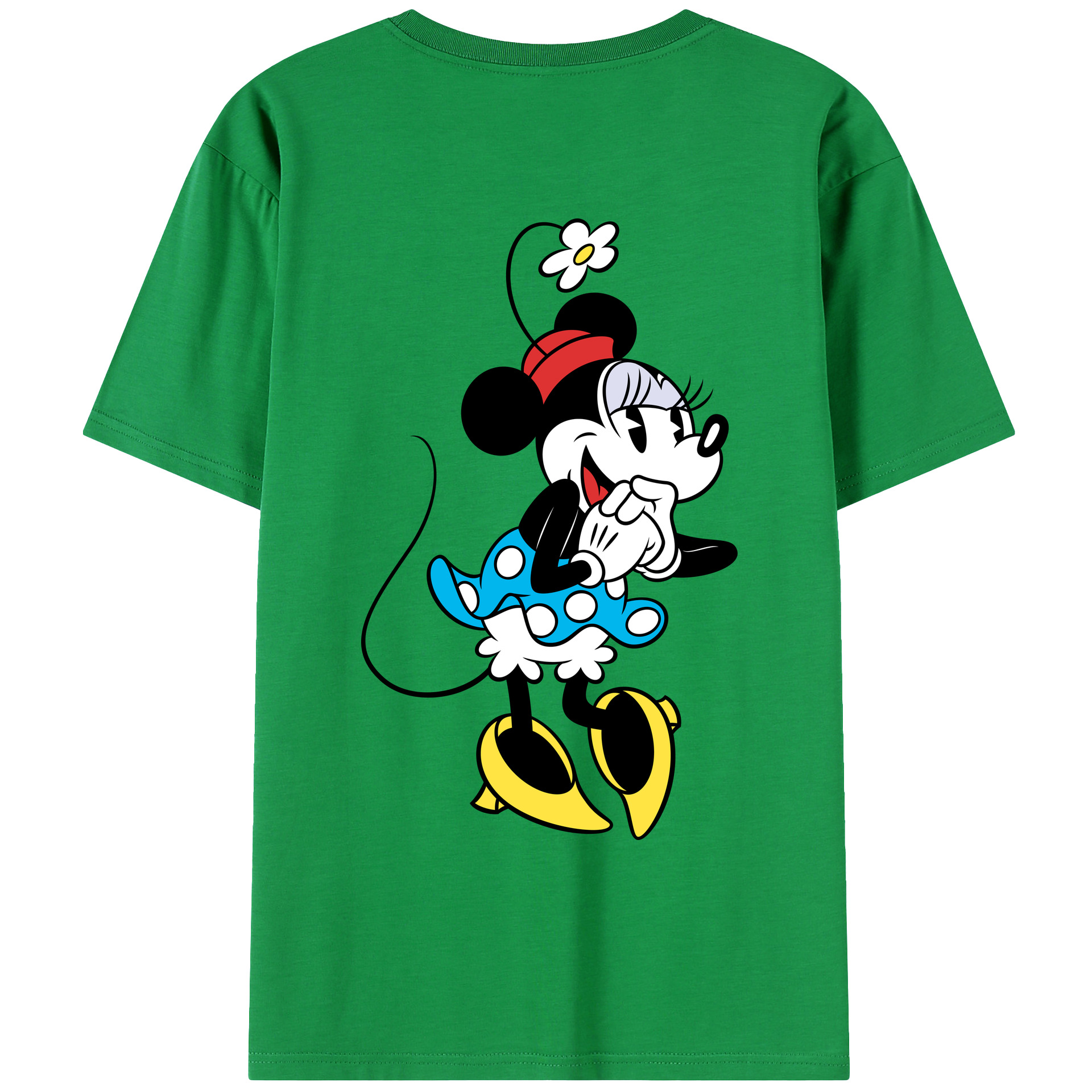 （画像用） ミッキーマウス Mickey Mouse レディース半袖Tシャツ(バックプリント)