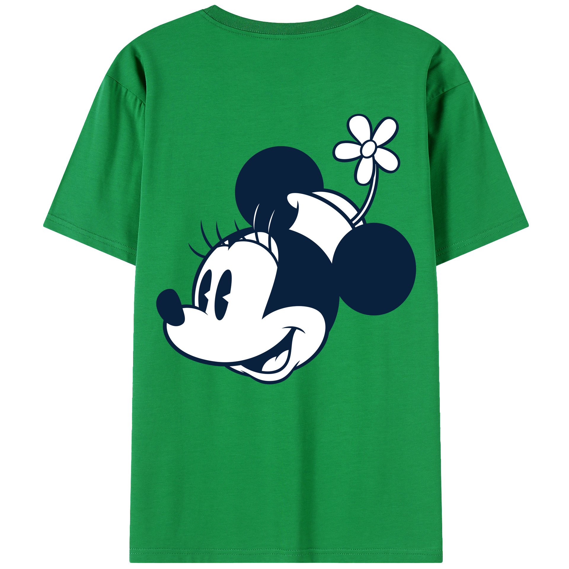 （画像用） ミッキーマウス Mickey Mouse レディース半袖Tシャツ(バックプリント)