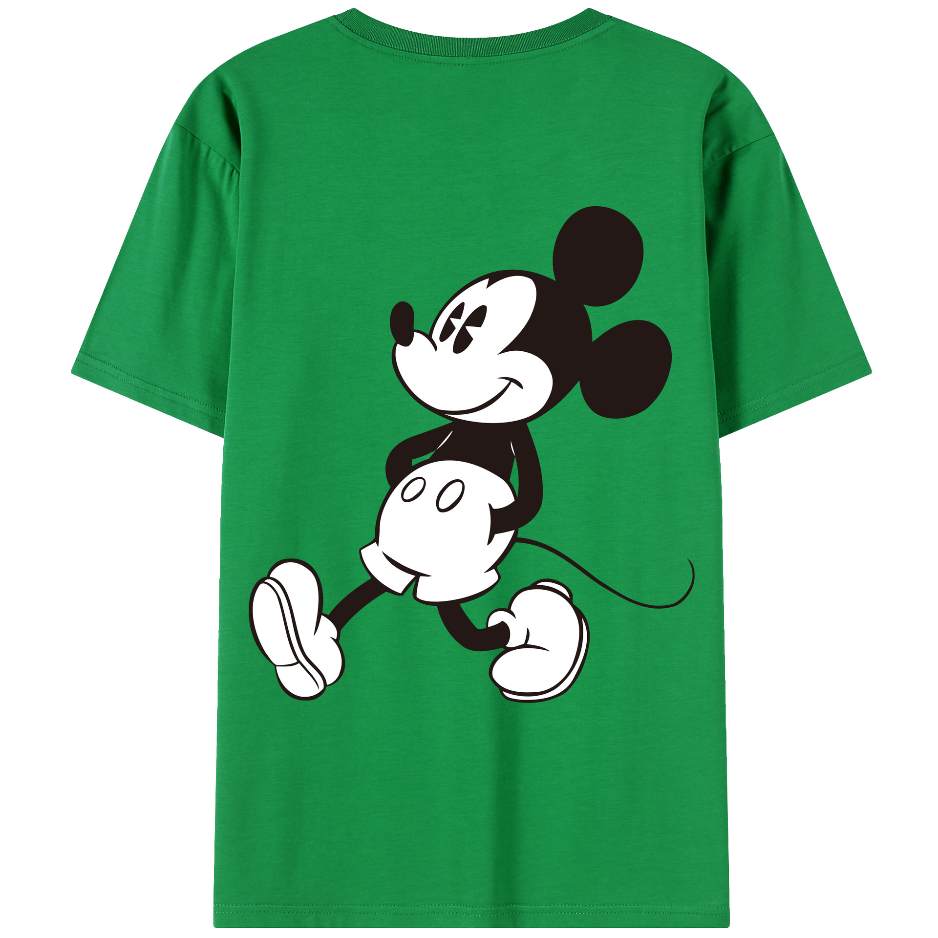 （画像用） ミッキーマウス Mickey Mouse レディース半袖Tシャツ(バックプリント)