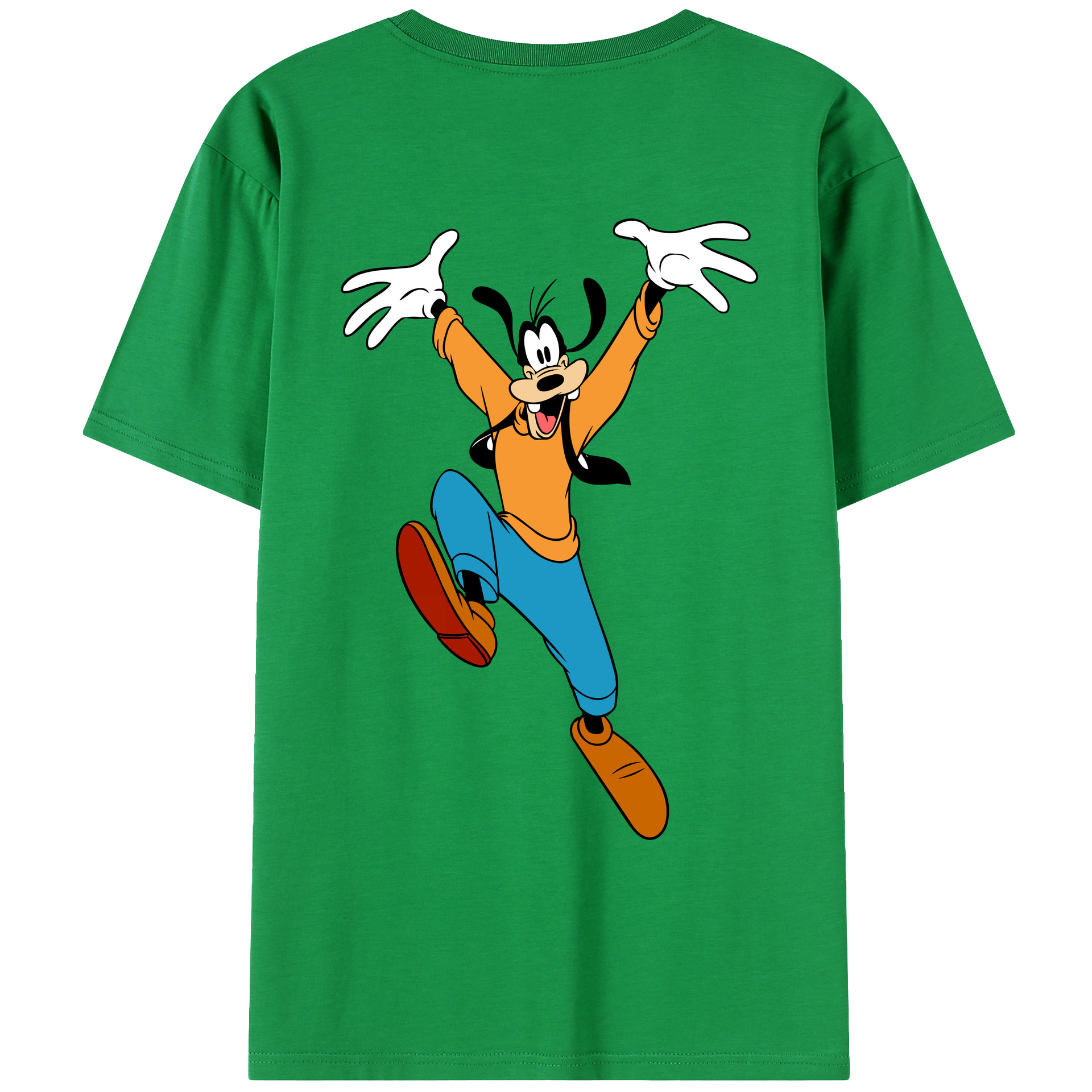 （画像用） ミッキーマウス Mickey Mouse レディース半袖Tシャツ(バックプリント)